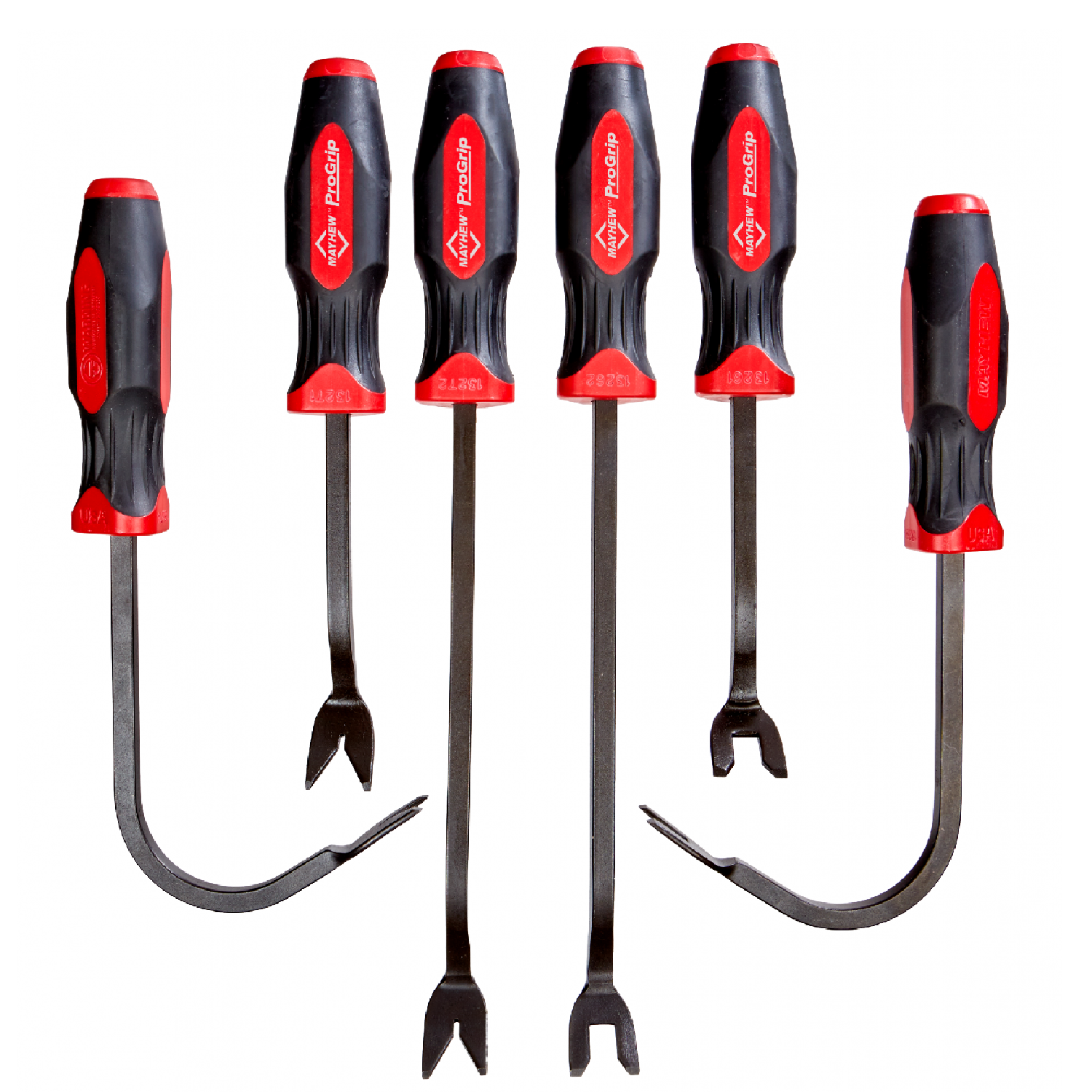 Mayhew 13078 6-Piece ProGrip Trim Tool Set - Professional Auto Interior & Exterior Trim Removal Kit for Cars, Trucks & DIY Projects | Perfect for Door Panels, Dashboards & Molding Installation