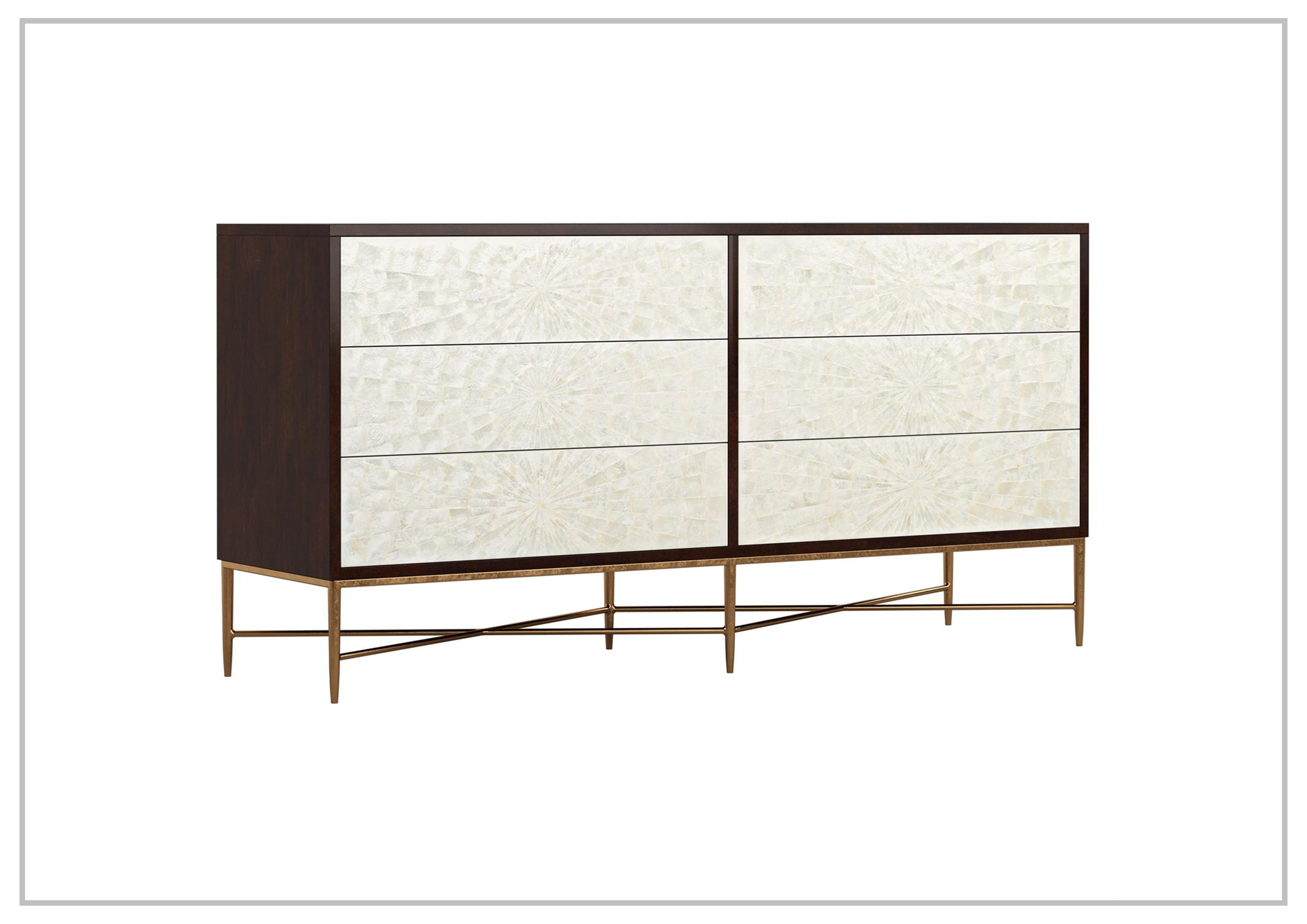 Bernhardt Adagio 6 Drawer Wooden Dresser - Solid Wood Bedroom Chest with Spacious Storage - Perfect for Master Bedroom, Guest Room & Nursery Organization