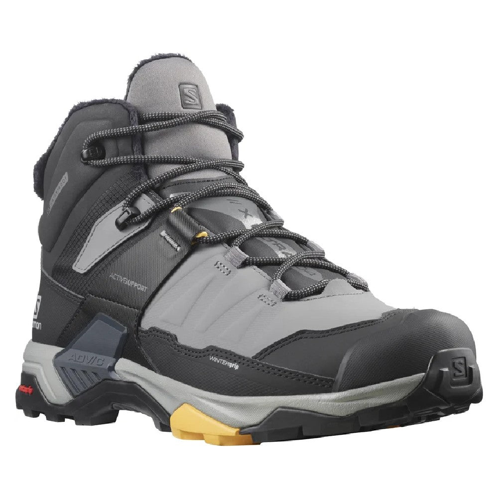 Salomon X Ultra Mid Winter Waterproof Hiking Boots for Men - Durable & Warm Snow Boots for Outdoor Adventures, Trail Running, and Winter Trekking