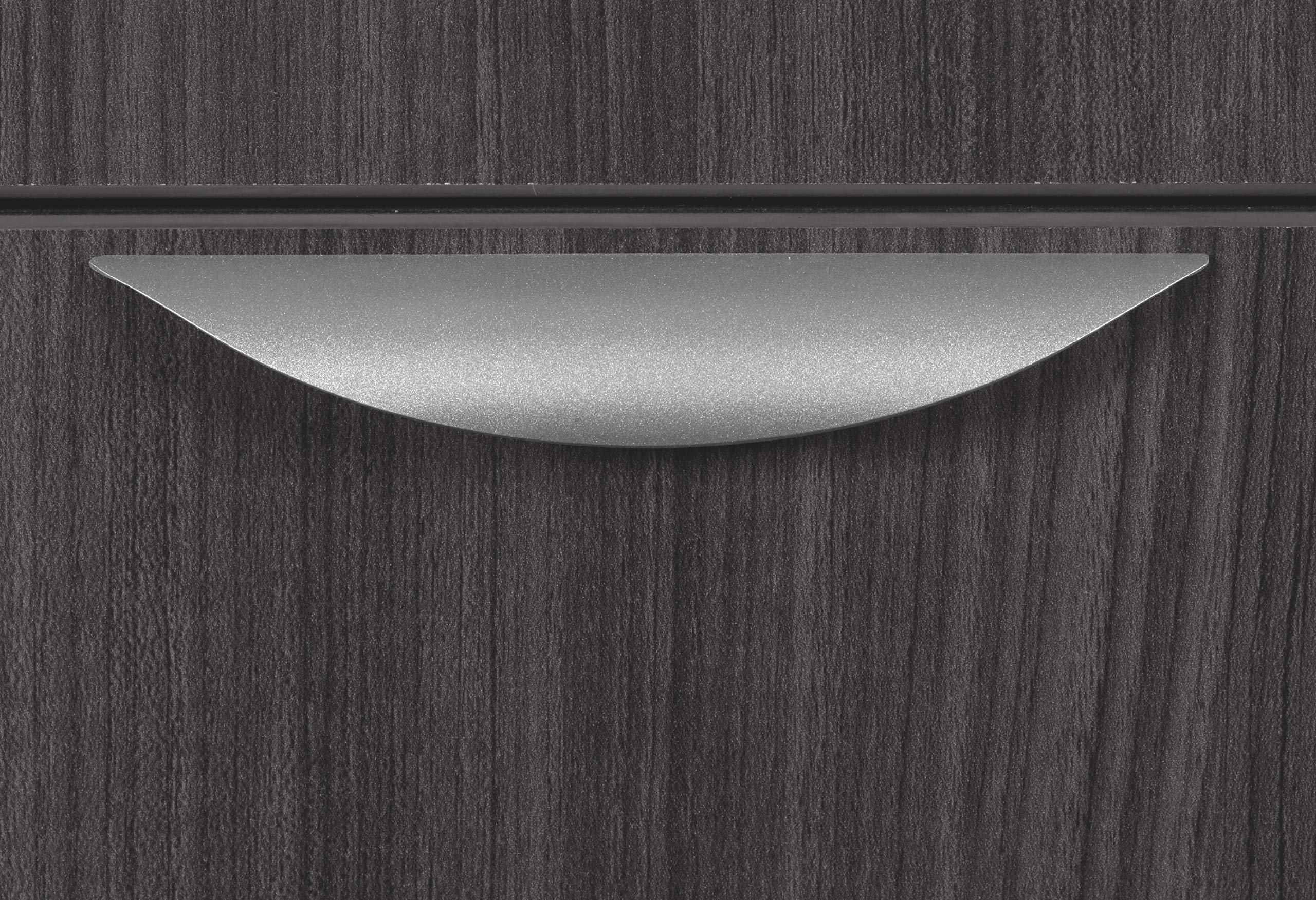 Romig Legacy Single Pedestal Reception Desk - Ash Grey Office Furniture for Professional Spaces | Modern L-Shaped Workstation for Corporate, Hotel & Medical Offices