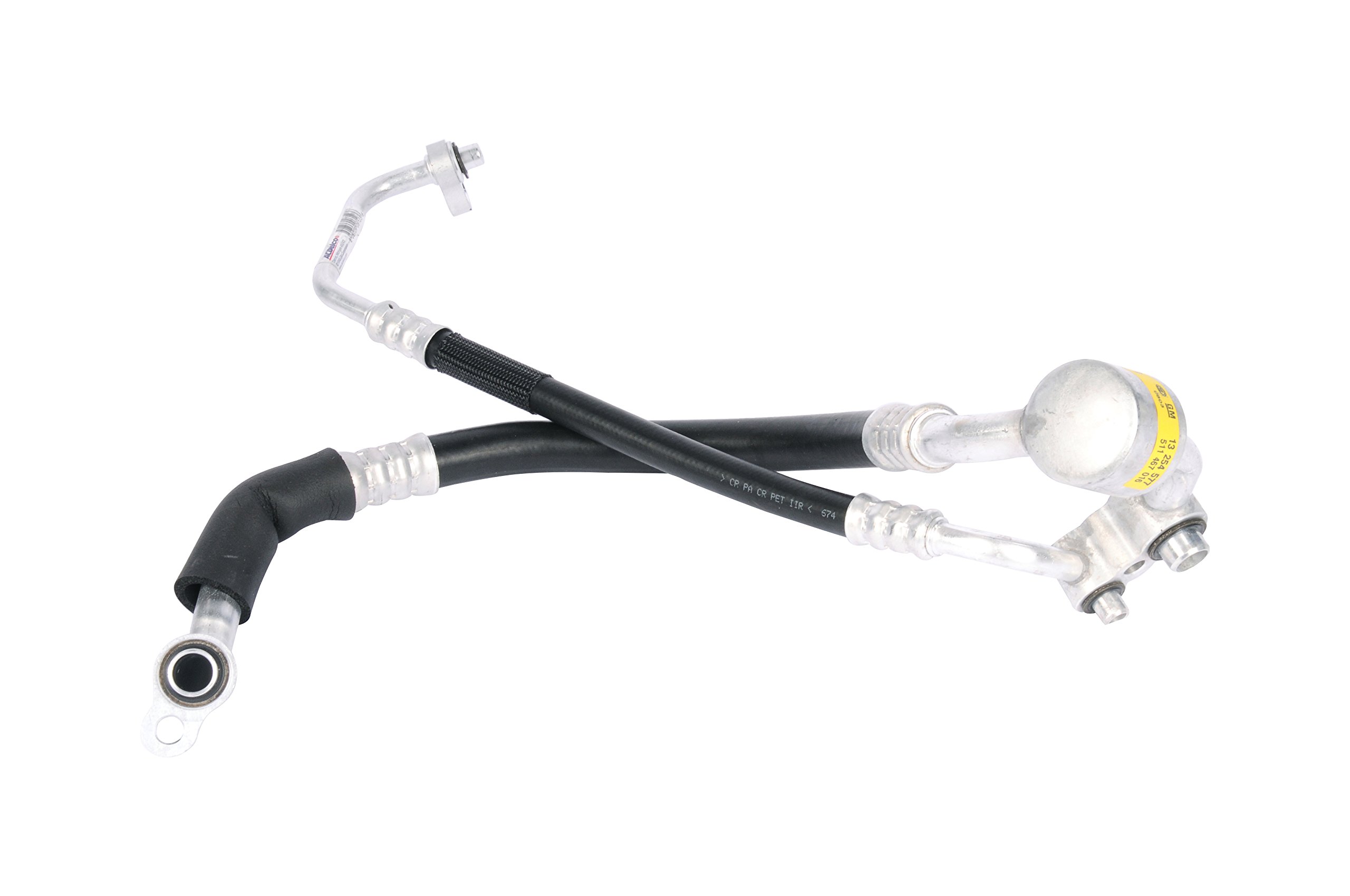 Genuine GM 15-34572 AC Compressor & Condenser Hose Assembly - Replacement for Car Air Conditioning System, Perfect for GM Vehicle Maintenance & Repair