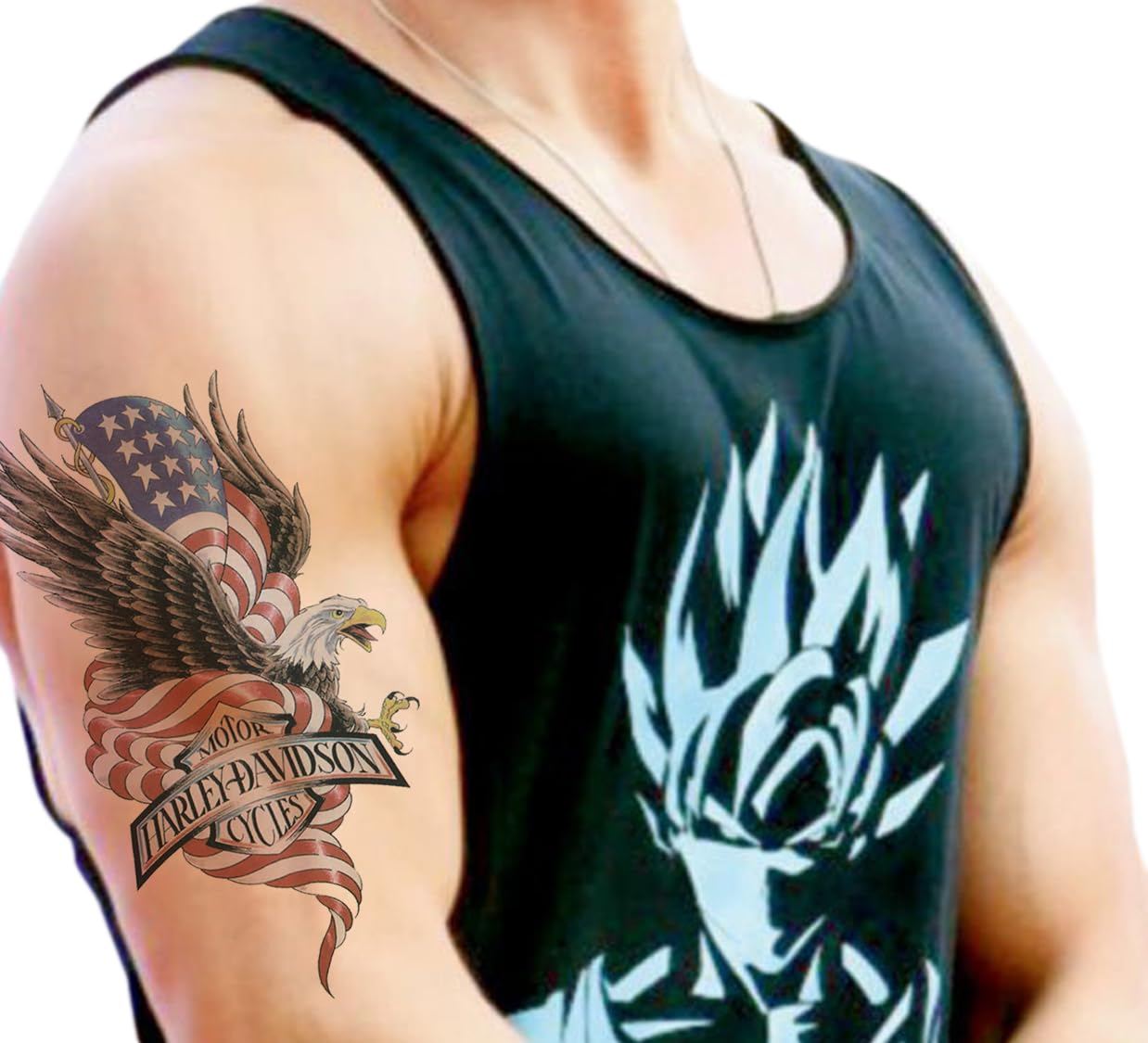 Waterproof Temporary Tattoo Stickers for Men & Women - 3D Realistic Flowers, Butterflies, Stars, Angels, Wolves & Armband Designs (21X15cm) | Perfect for Parties, Halloween, Cosplay & Body Art