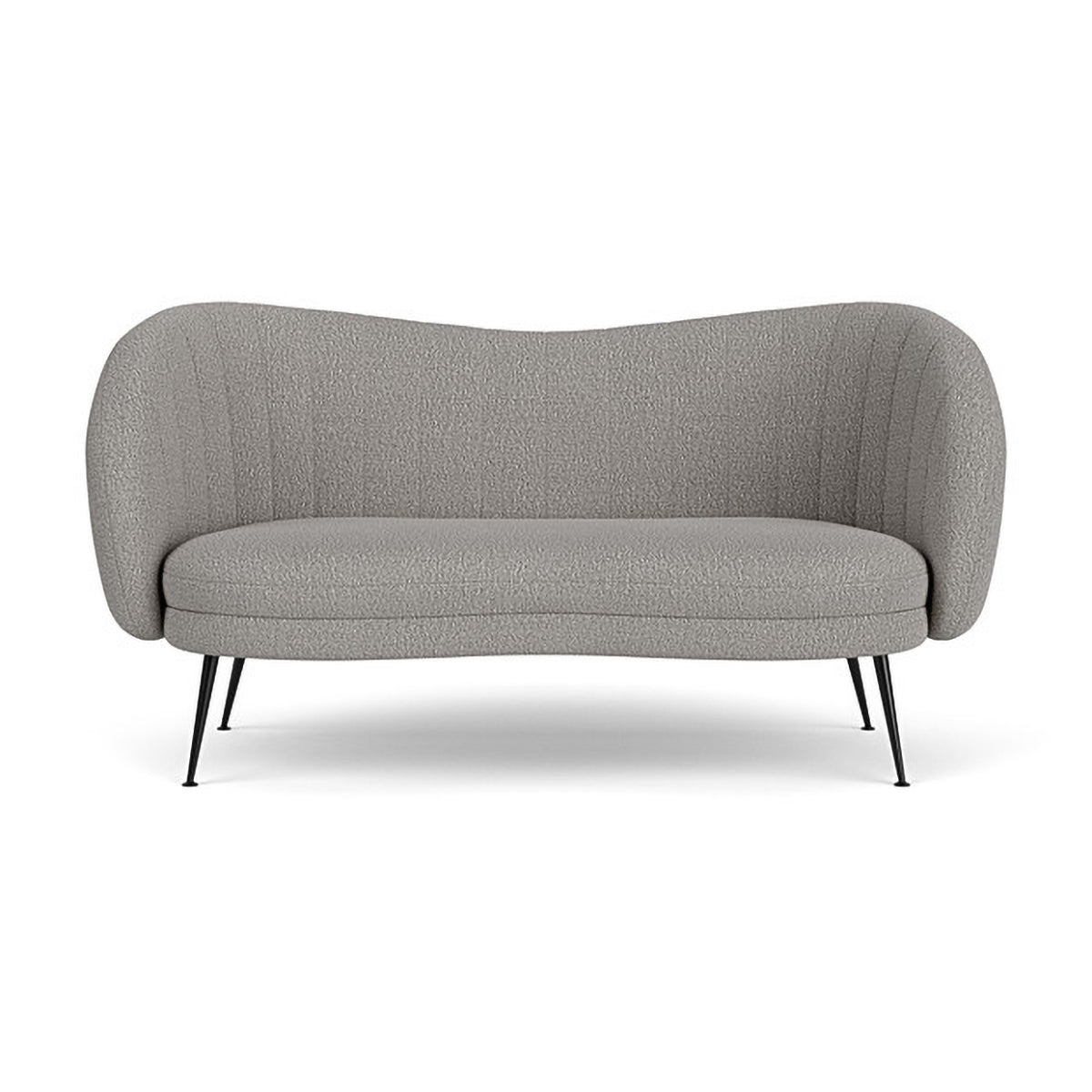 Flora Boucle 2-Seater Sofa - Modern Upholstered Loveseat for Living Room, Bedroom & Small Spaces | Soft Chenille Fabric Couch with Solid Wood Frame