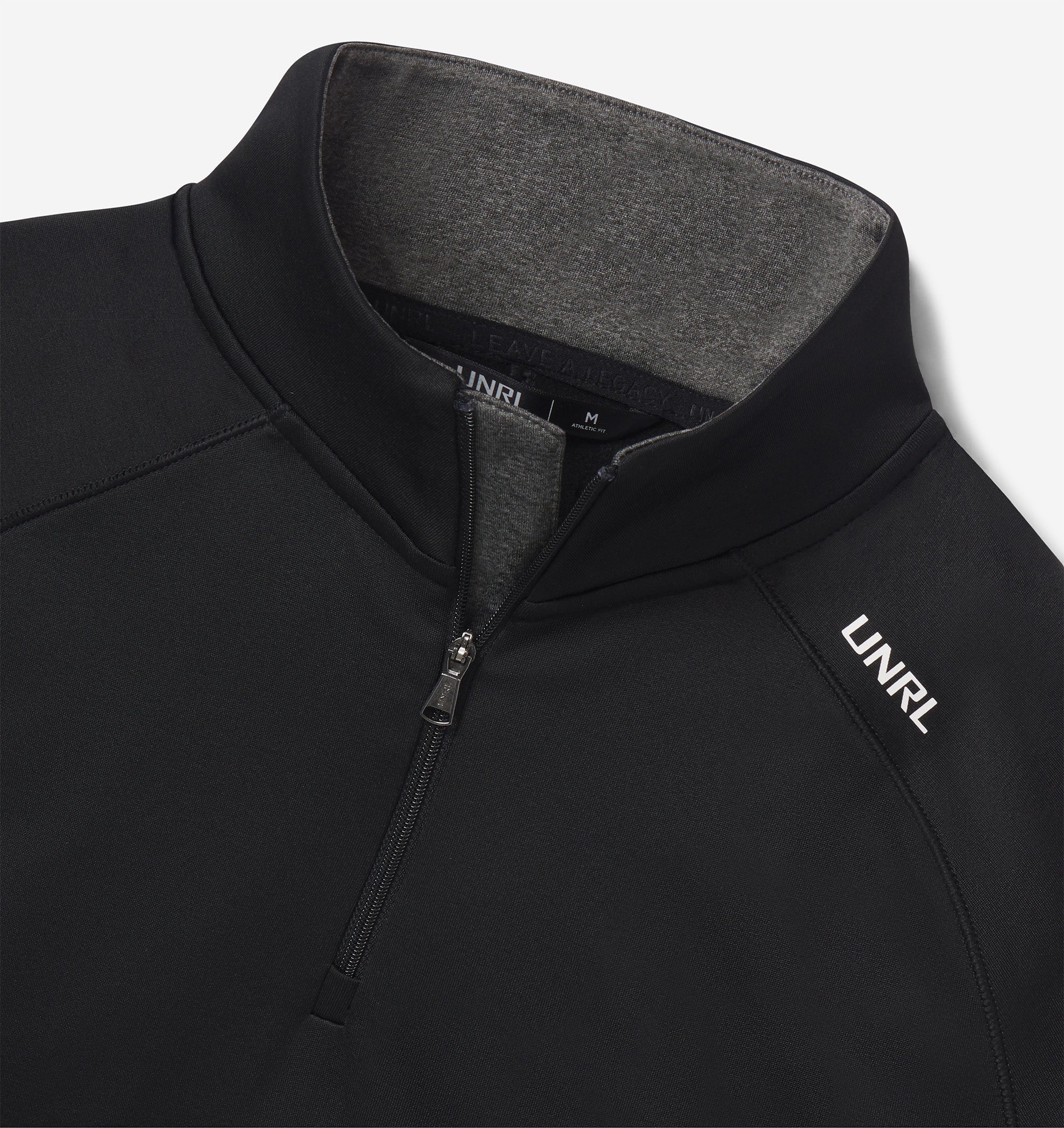 UNRL Interlock Quarter Zip Pullover - Men's Lightweight Performance Fleece Top for Running, Hiking & Outdoor Activities