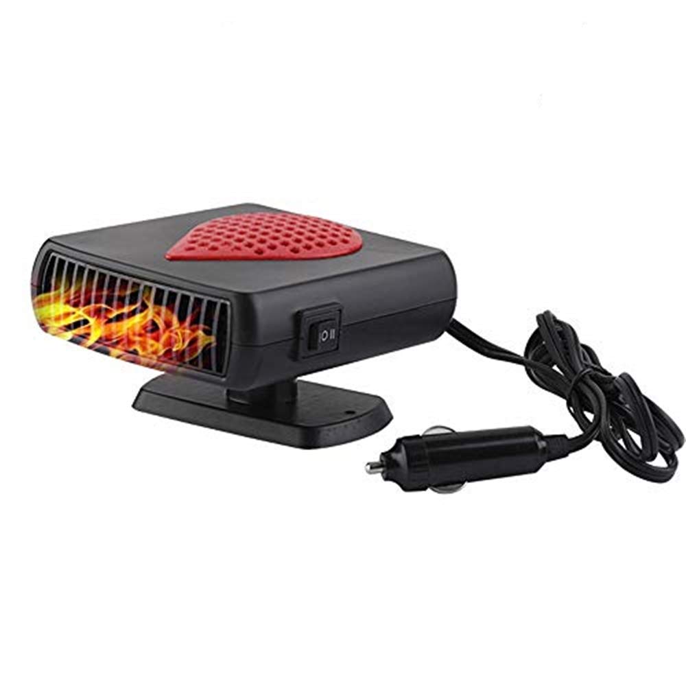 MASO 12V 2-in-1 Portable Car Heater & Defroster with Hot & Cold Cooling Fan, Cigarette Lighter Plug - Ideal for Winter Warmth & Summer Cooling in Cars, Trucks, and RVs