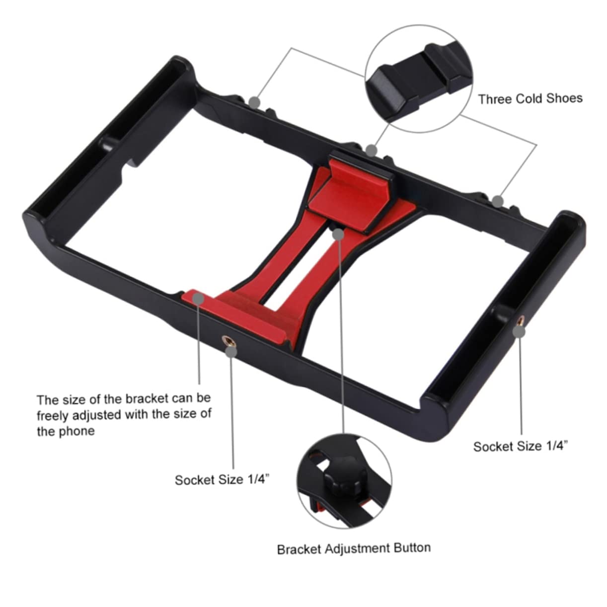 ABOOFAN 1 Set Adjustable Phone Tripod Stand with Phone Holder - Portable Desktop Camera Mount for Live Streaming, Video Recording, Makeup Tutorials, YouTube Videos & TikTok Content Creation
