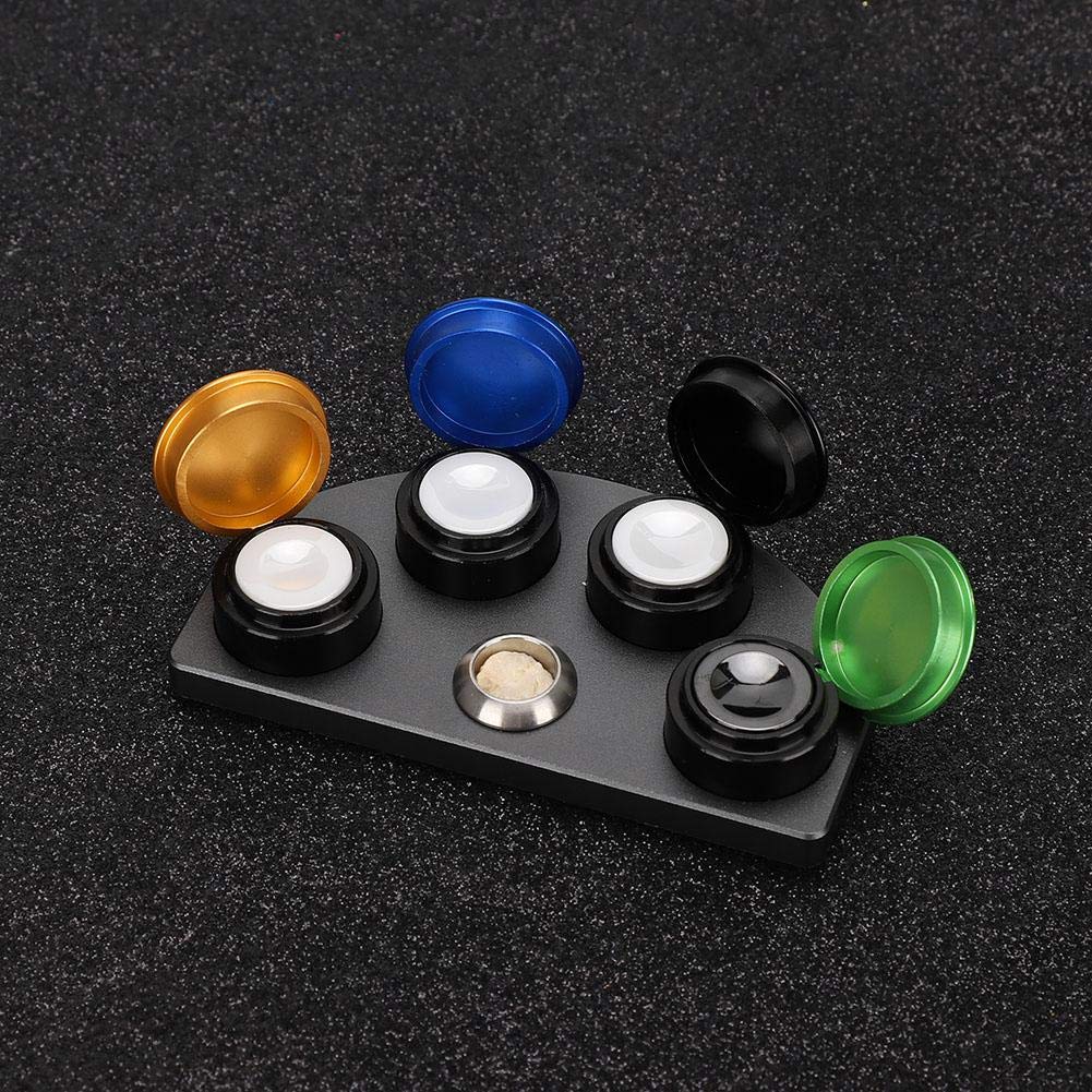 BTIHCEUOT Professional Watch Oil & Grease Cup Holders Set - 4 Dish Watch Oiler Dip Tool with Repair Kit for Watchmakers | Perfect for Watch Repair, Maintenance & Lubrication in Jewelry Workshops & Home DIY