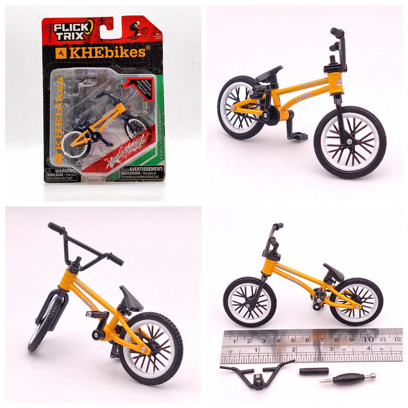 Premium Finger Bike FLICK TRIX Mini BMX Diecast Model Toy - Collectible Miniature Bicycle for Kids & Adults - Perfect for Office Desk Decor, Stress Relief, and Gift Giving