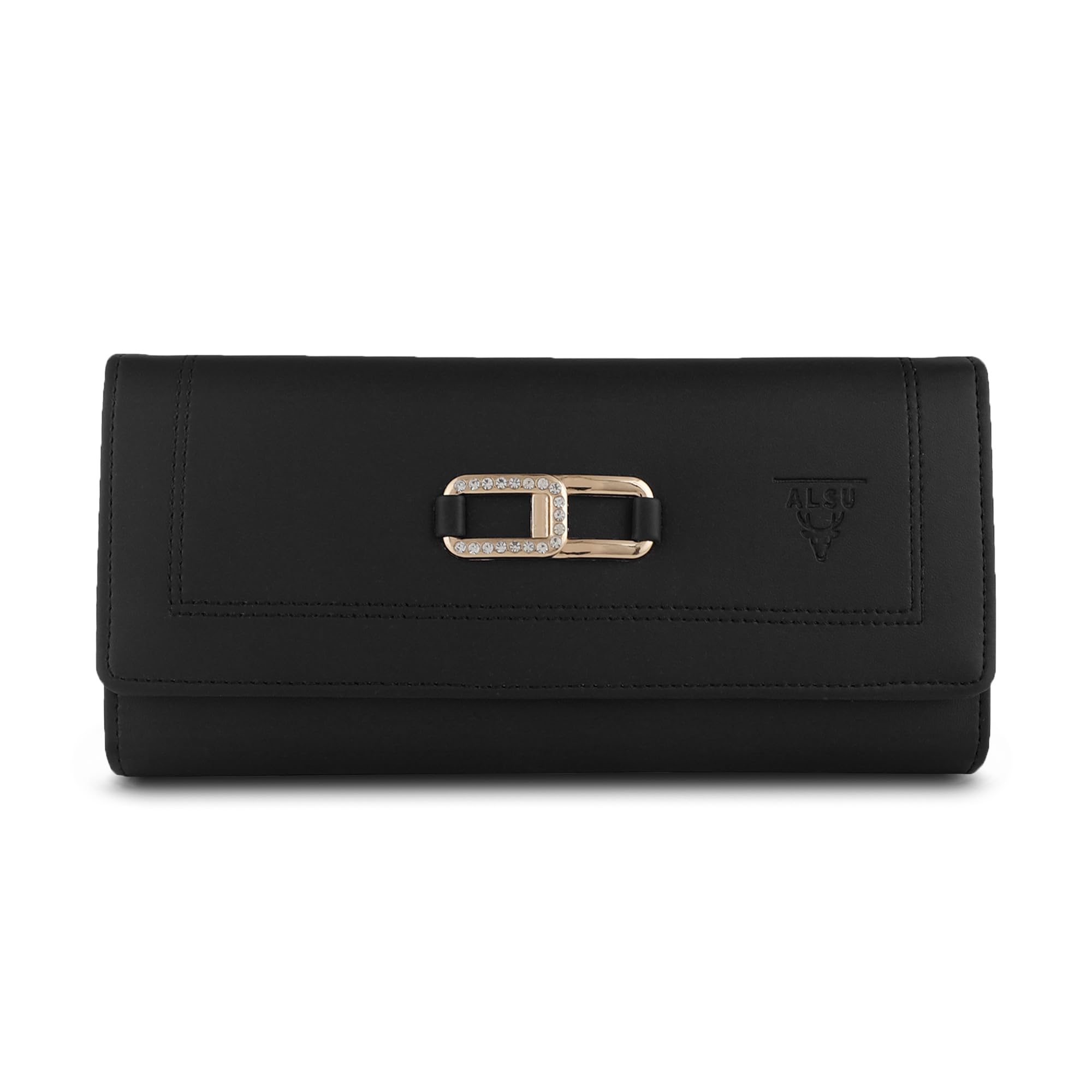 ALSU Women's Hand Wallet Purse Clutch - Slim Phone Pocket, 4 Card Slots & Coin Pockets | Soft Smooth Leather Material | Perfect for Evening Parties, Weddings & Daily Use