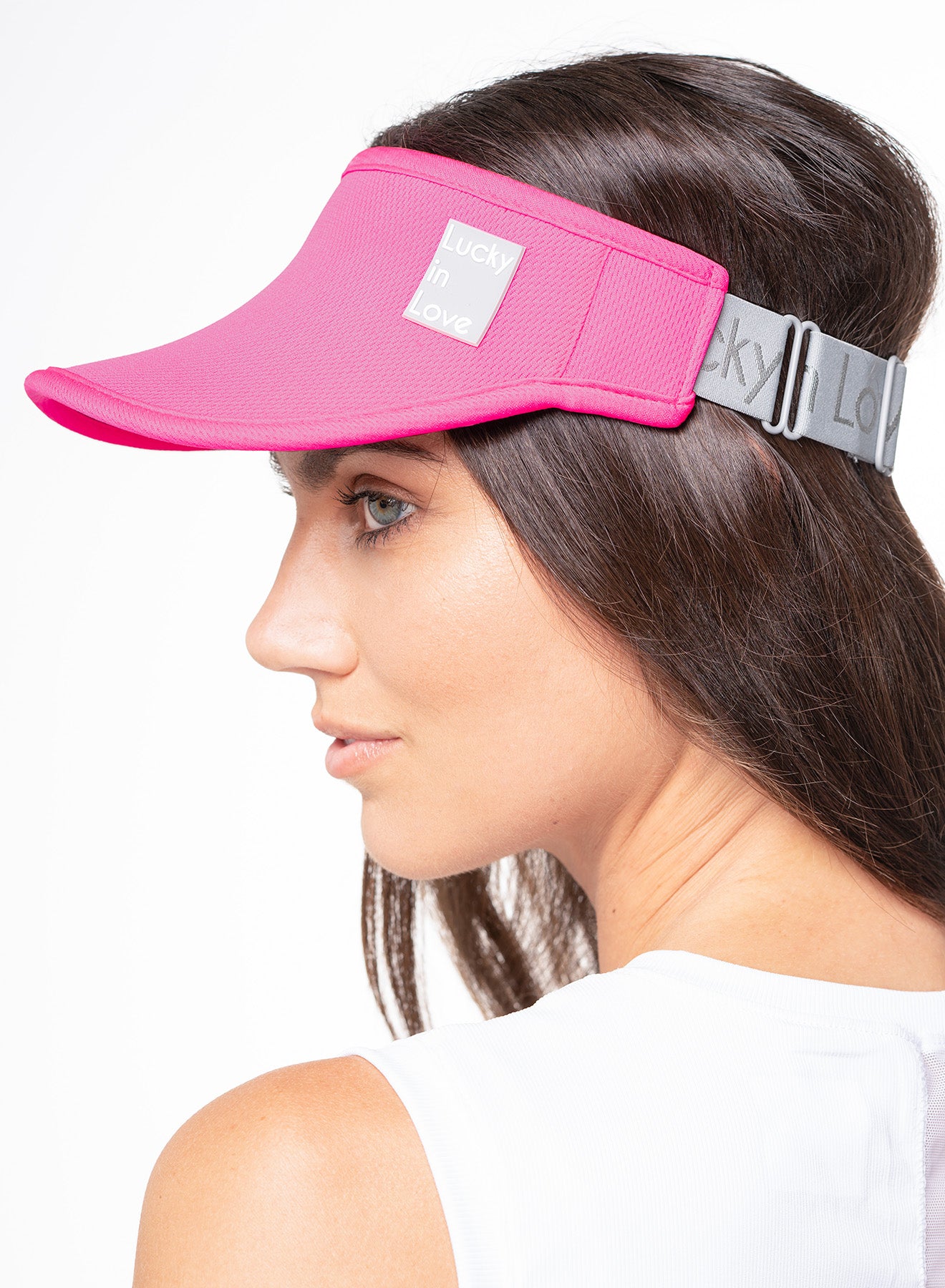 Lucky Logo Stretch Visor Cap - Adjustable & Comfortable for Men & Women - Perfect for Running, Golf, Hiking & Outdoor Activities