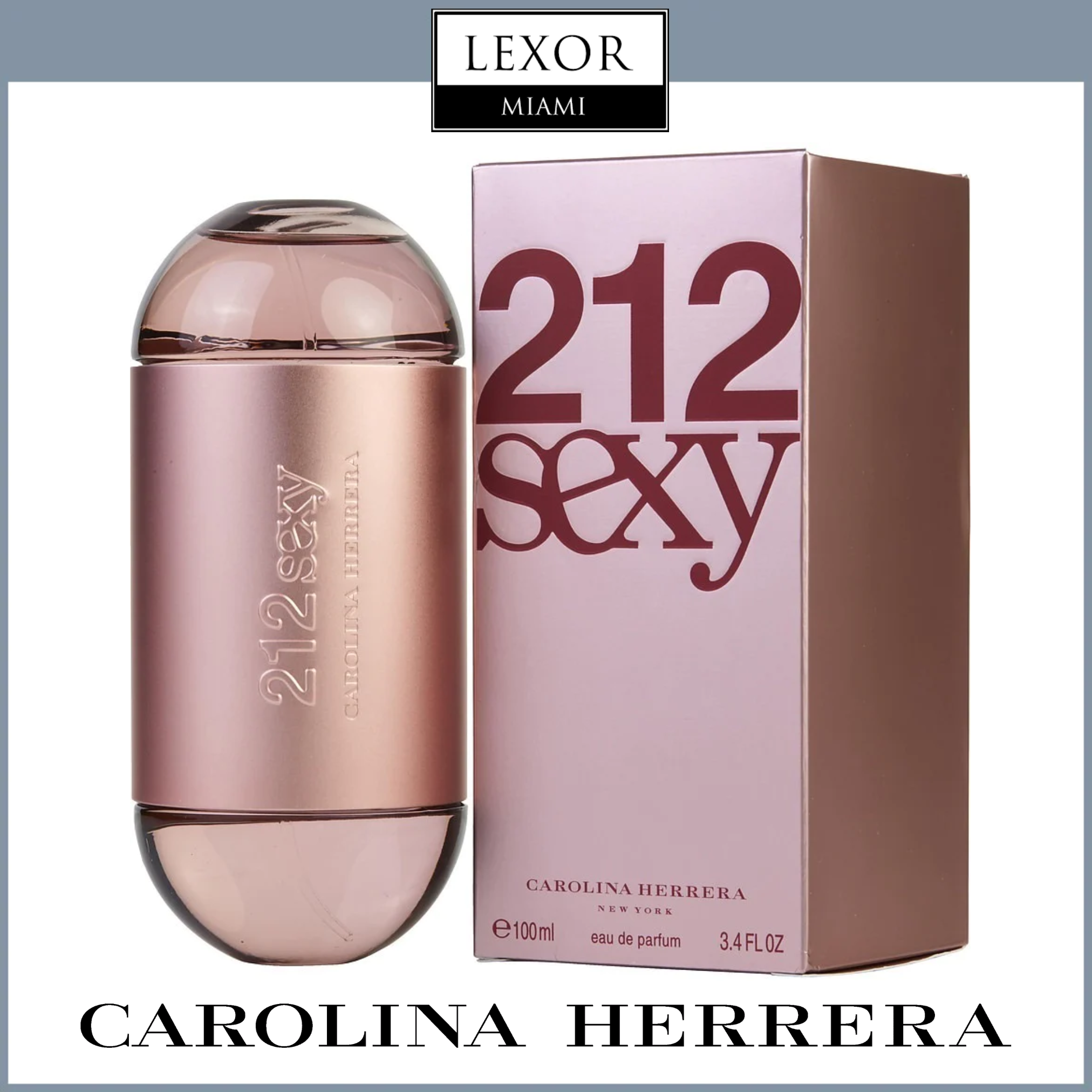 Carolina Herrera 212 Sexy Women's Perfume 3.4 oz Eau de Toilette - Floral Fruity Fragrance for Date Night & Special Occasions