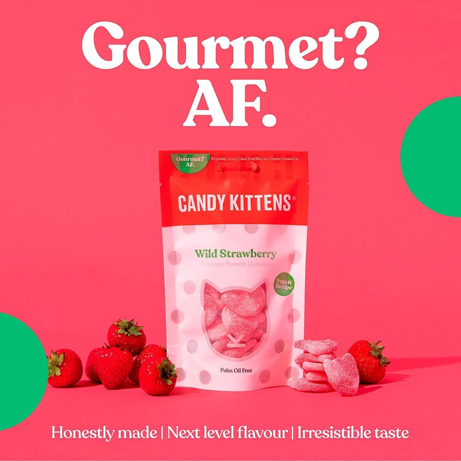 Candy Kittens Vegan Gummy Sweets - 10 Pack (140g Each) | Plant-Based, Gluten-Free Candy for Kids & Adults | Perfect for Parties, Gifts & Healthy Snacking