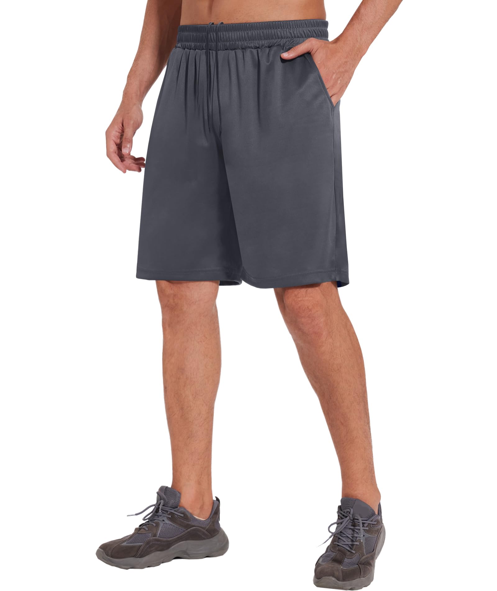 **LalaHooK Men's Basketball Gym Shorts - Quick Dry Athletic Workout Shorts with Pockets for Running, Training & Casual Wear | Perfect for Basketball, Gym & Outdoor Activities**