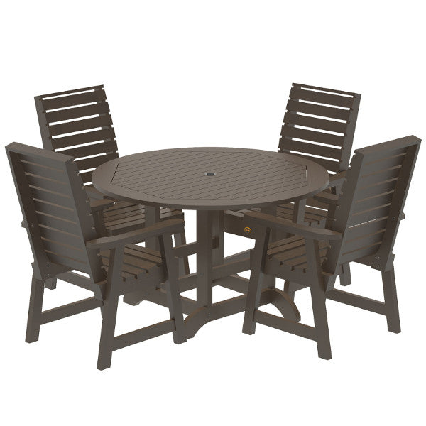Glennville 5-Piece Round Dining Table Set - Perfect for Small Spaces, Breakfast Nooks & Outdoor Patios