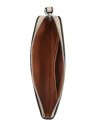 Coach Corner Zip Wristlet with Stripe - Stylish Crossbody Wallet for Women | Perfect for Everyday Use, Travel & Shopping