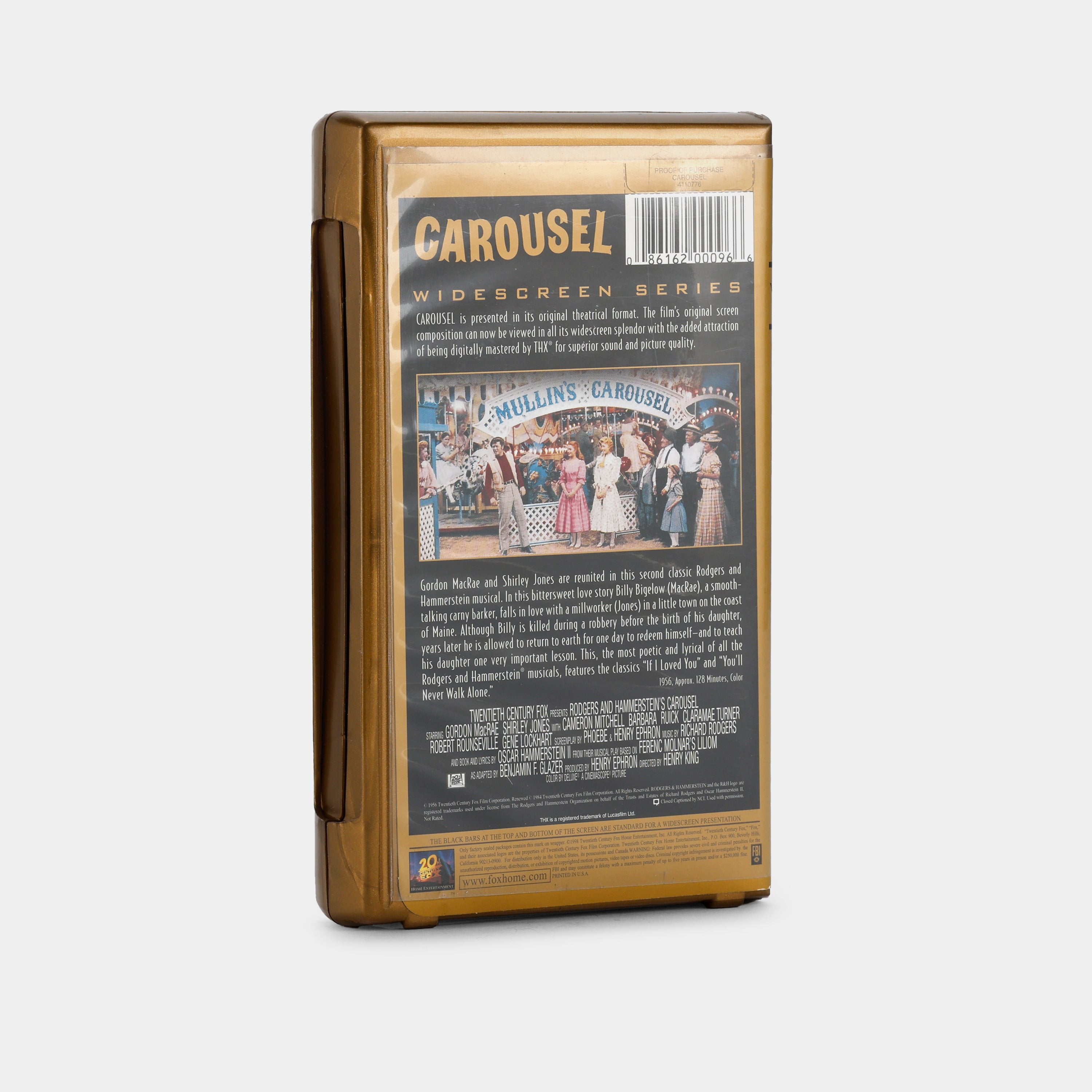 Vintage Carousel VHS Tape - Classic Home Movie Collection for Retro Movie Nights & Nostalgic Gift Ideas