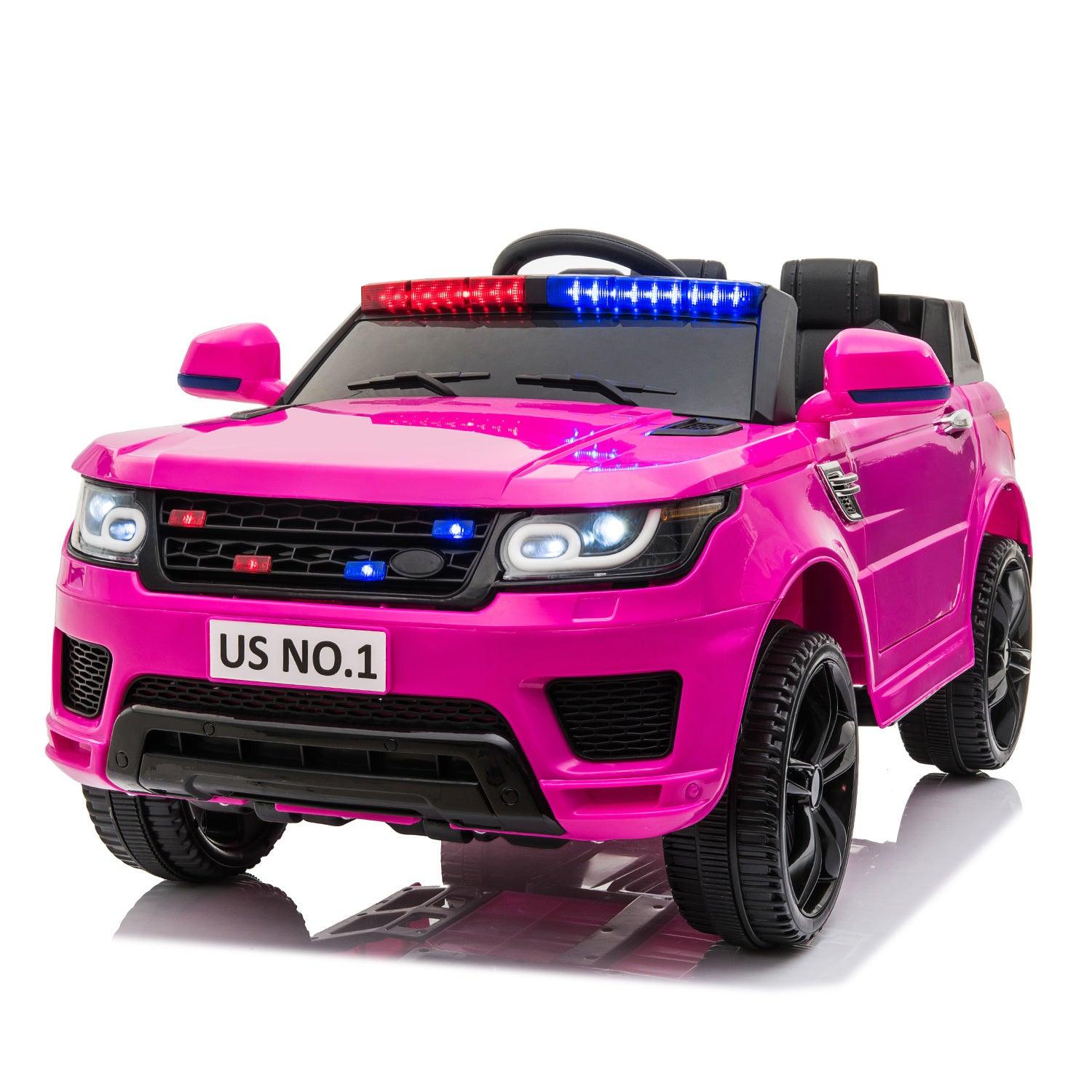 12V Kids Ride On SUV Police Car with Remote Control, Siren Sounds & LED Lights - Electric Toy Vehicle for Boys & Girls Ages 3-8 Years - Perfect for Indoor & Outdoor Play, Birthday Gifts and Pretend Play Adventures
