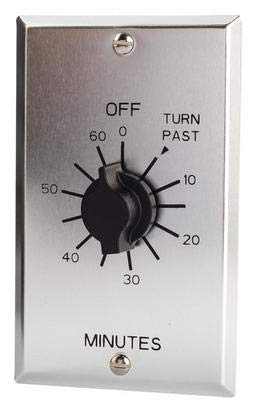 Tork C502H Spring-Wound Timer 0-2 Hour Range - Perfect for Bathroom Fans, Grow Lights & Home Automation Systems