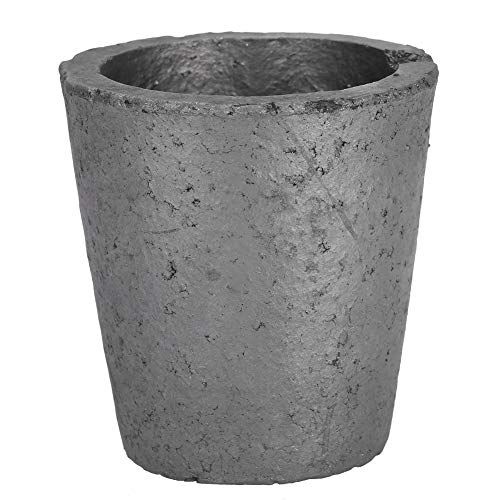 4KG Graphite Crucible - High-Temperature Durable Silicon Carbide Melting Pot for Aluminum, Gold & Silver Casting - Foundry Furnace Tool for Metal Production, Jewelry Making & Lab Experiments (Perfect for Smelting, Alloy Creation & Precious Metal Refining)