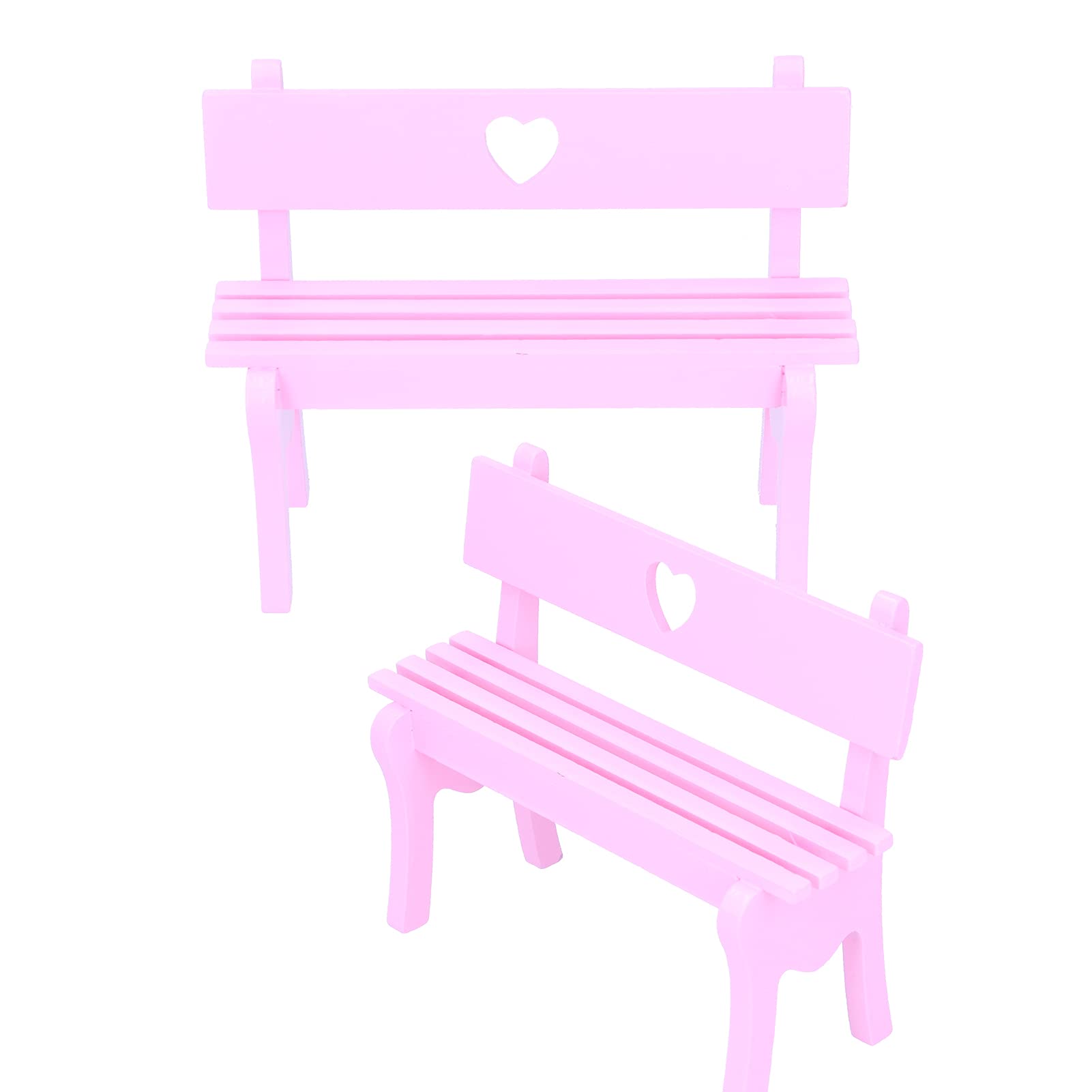 Originality Pink Cute Mini Chairs (2-Pack, 127g) - Decorative Accent Chairs for Wine Cabinet, TV Stand, Coffee Shop, Restaurant, Home & Office Decor - Perfect for Small Spaces and Tabletop Displays