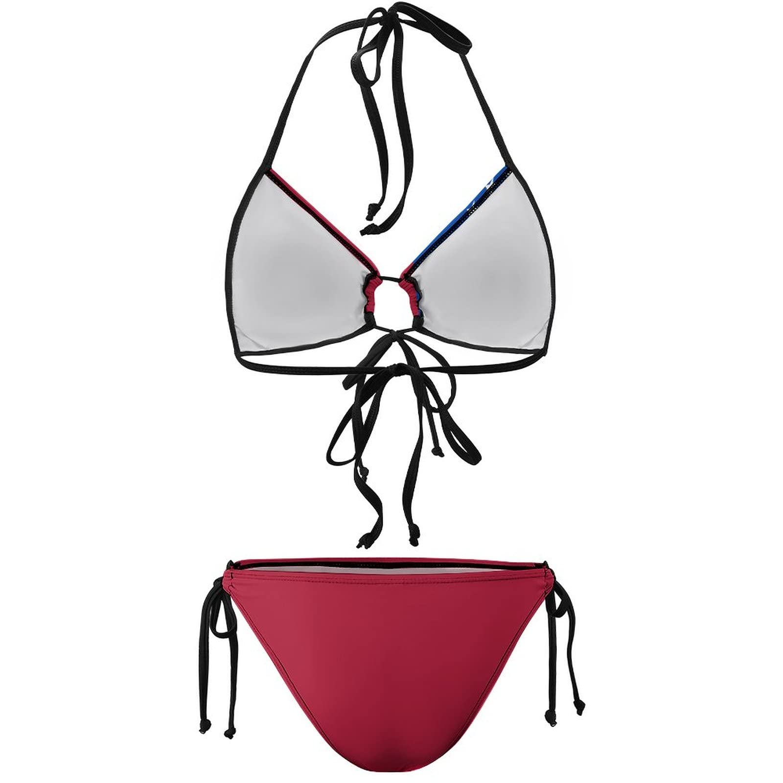 Myanmar Flag Bikini Set for Women - Large Size Swimwear for Beach, Pool Party & Summer Vacation | Patriotic Swim Suit with Myanmar National Flag Design
