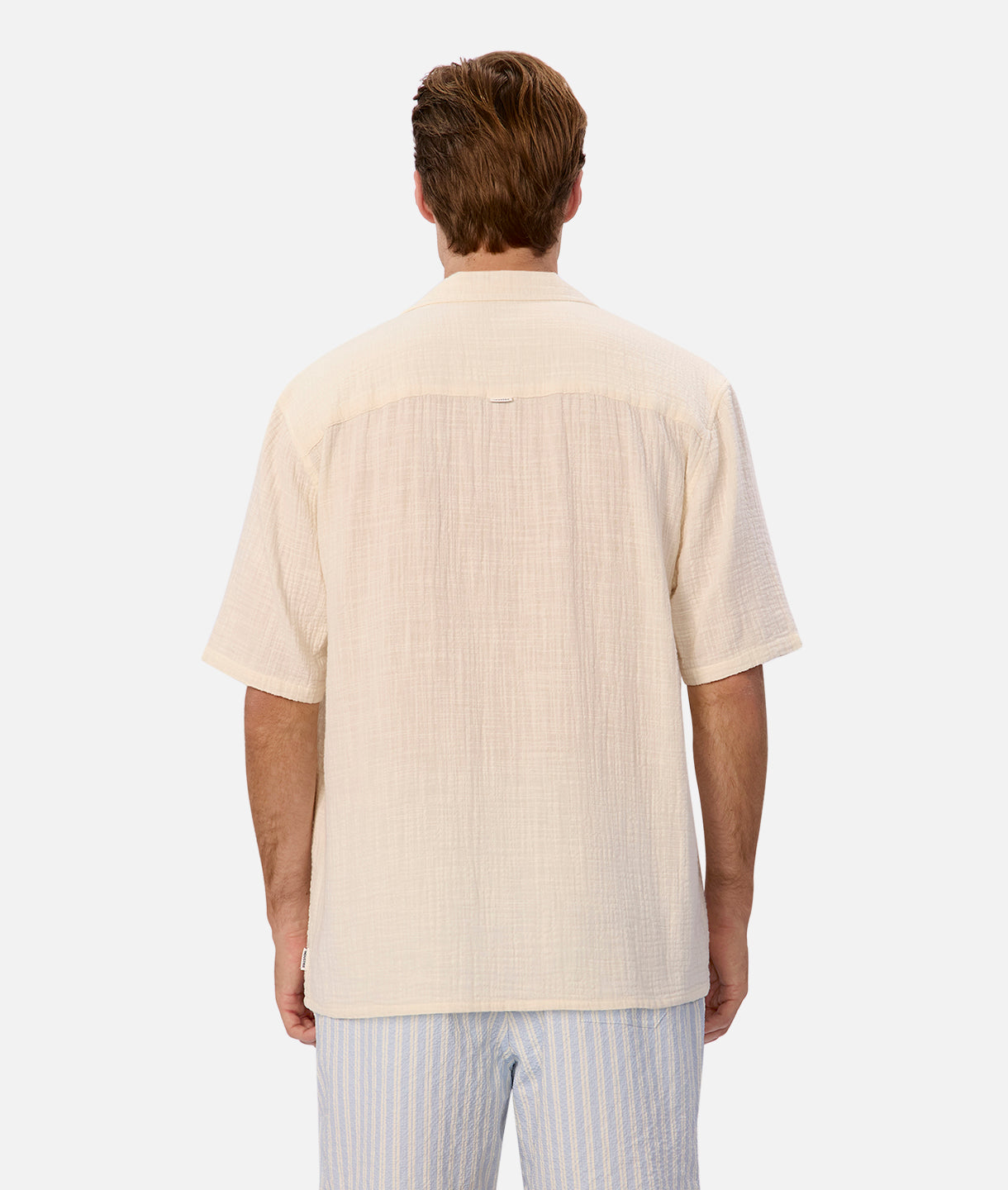 Seguro Short Sleeve Shirt for Men - Soft Vanilla Cotton Casual Tee - Perfect for Summer Outfits, Beach Wear & Everyday Comfort