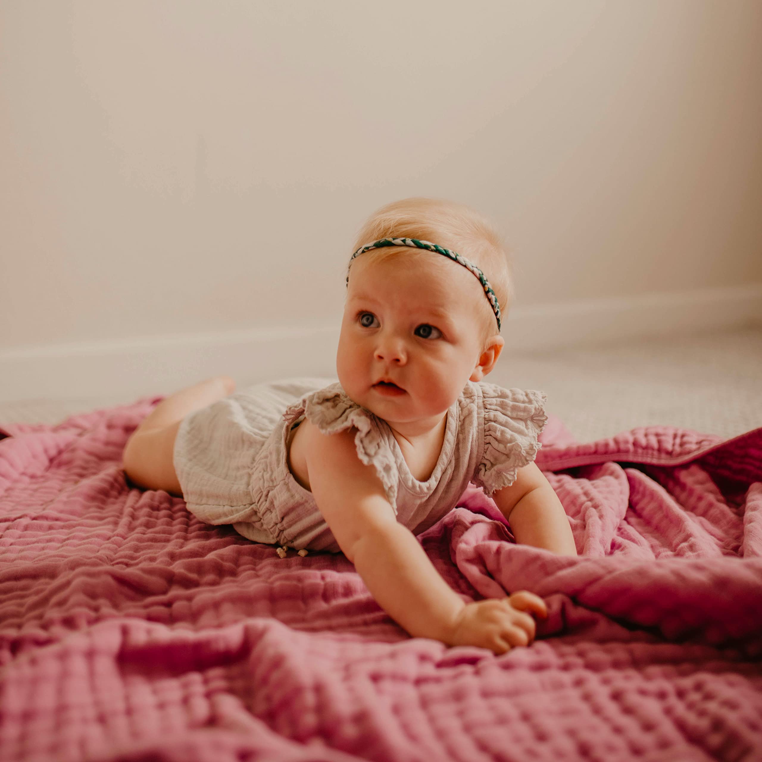 Parker Baby Muslin Blanket - 100% Soft Cotton Toddler Quilt & Swaddle Blanket | Gender Neutral 47