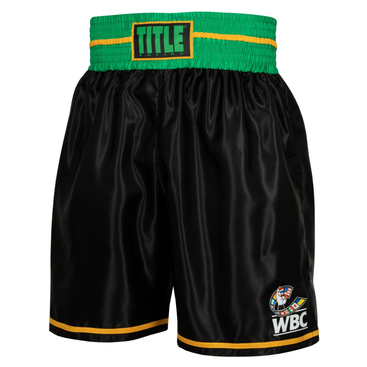 WBC by TITLE Boxing Professional Boxing Shorts for Men - Premium Training & Competition Trunks for Boxing, MMA & Fitness Workouts