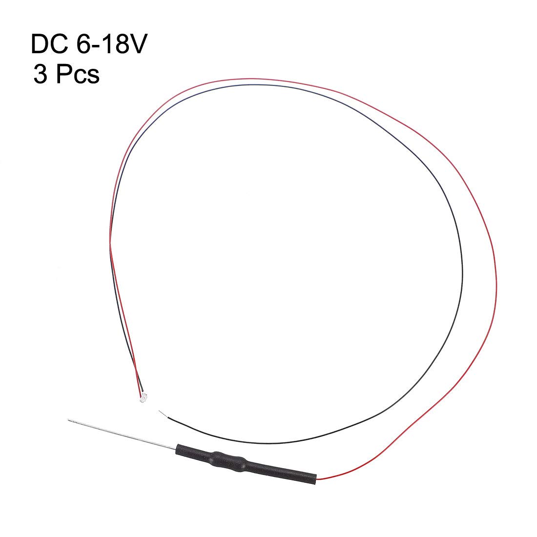 uxcell 3pcs Prewired 0805 Red SMD LED Light Emitting Diodes - DC 6-18V Micro Wired Mini LED Lights with Resistor for Circuit Boards, DIY Electronics & Small Lighting Projects