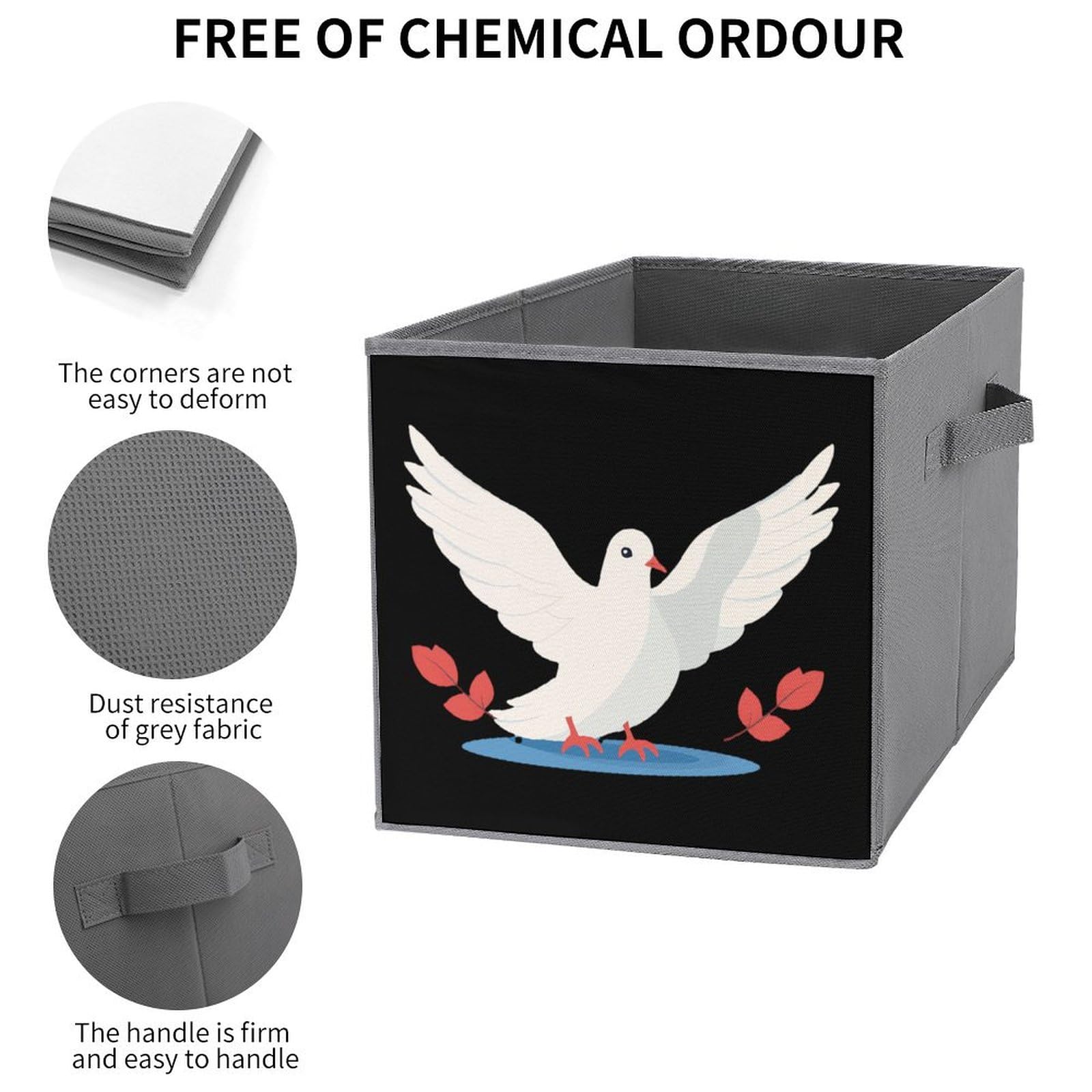 Foldable Storage Bins with Handles - Organize Home & Office - 1PC