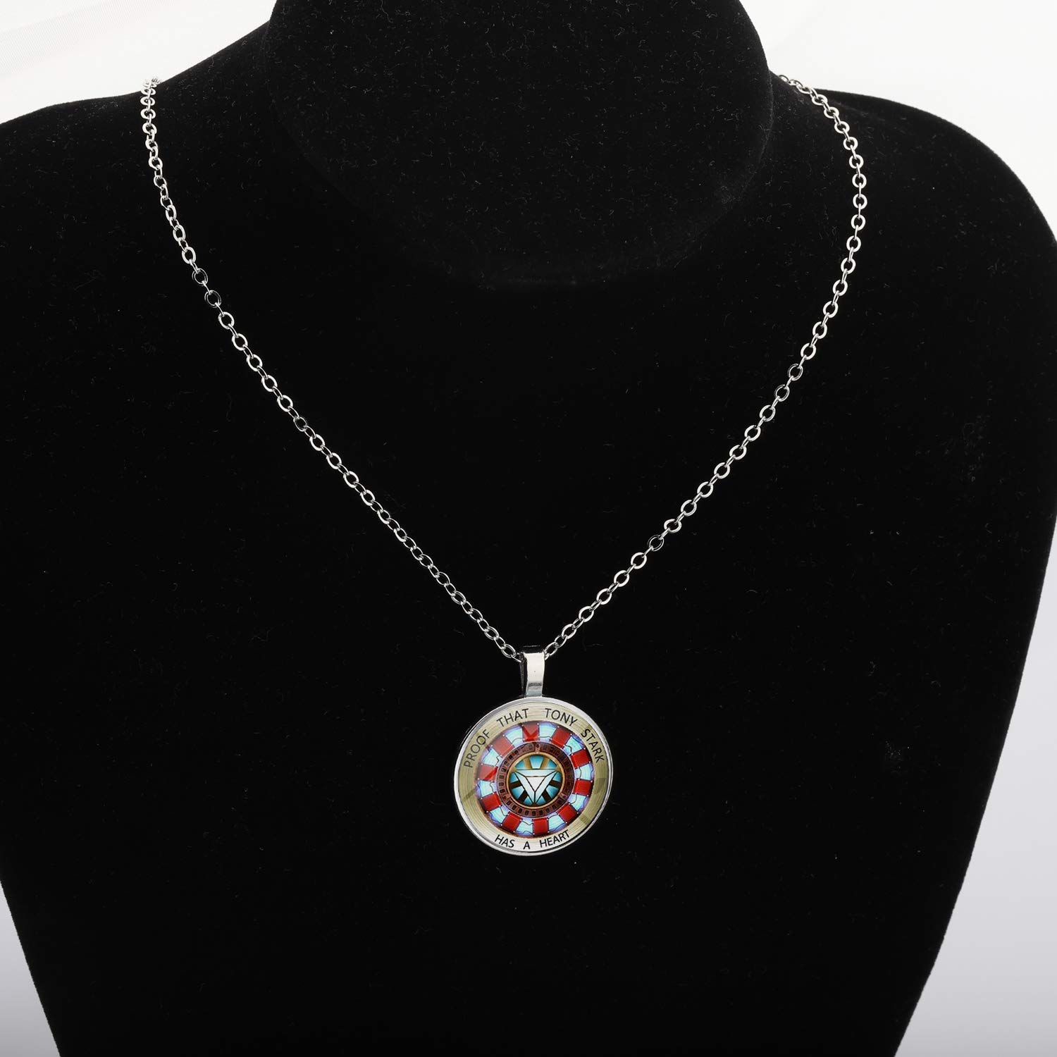 Stark Iron Man Keychain - Proof That Stark Has A Heart Jewelry Gift for Marvel Fans | Perfect for Cosplay, Keyrings & Superhero Gifts