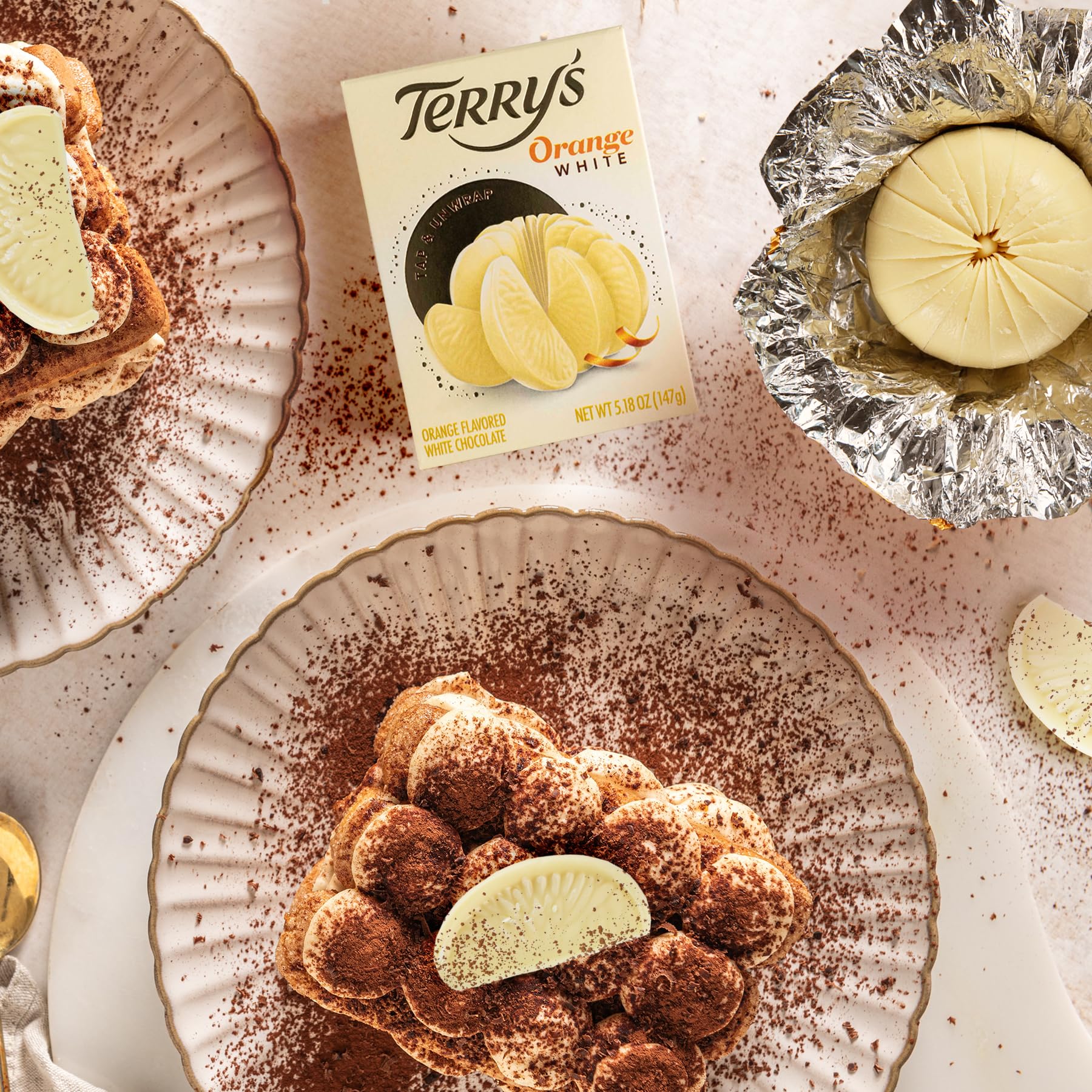 Terry's White Chocolate Orange 2-Pack - Perfect for Gifts & Desserts