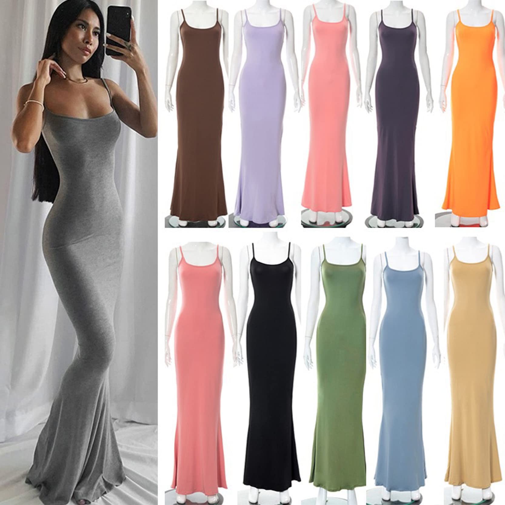 Sexy Summer Dress for Women - Halter Neck, Backless, Strappy Bustier Cami Bodycon Mini Dress | Club Party & Sundress | Perfect for Beach, Night Out, and Date Nights