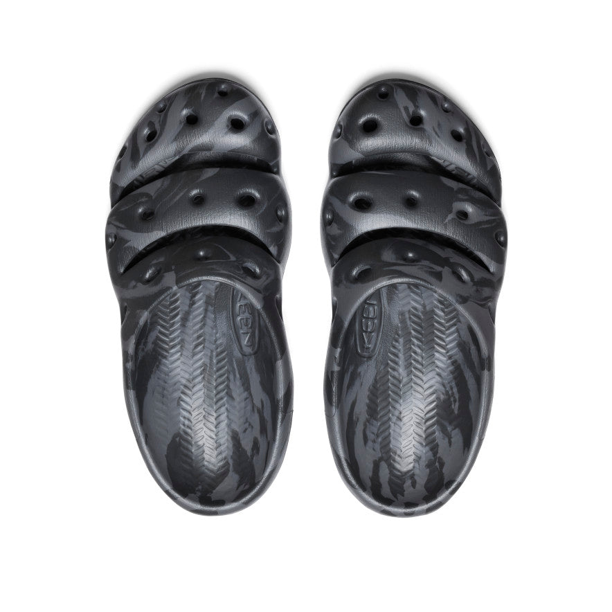 Men's Yogui Clog Shoes - Black Marble Pattern Slip-On Sandals for Comfort & Style | Perfect for Beach, Pool, Spa & Indoor Wear