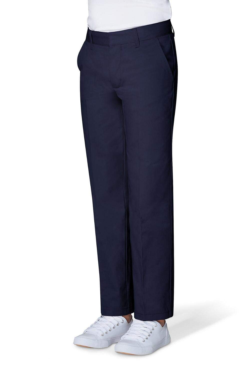 French Toast Boys' Adjustable Waist Workwear Relaxed Fit Pants (Standard & Husky Sizes) - Durable School Uniform & Play Clothes for Active Kids