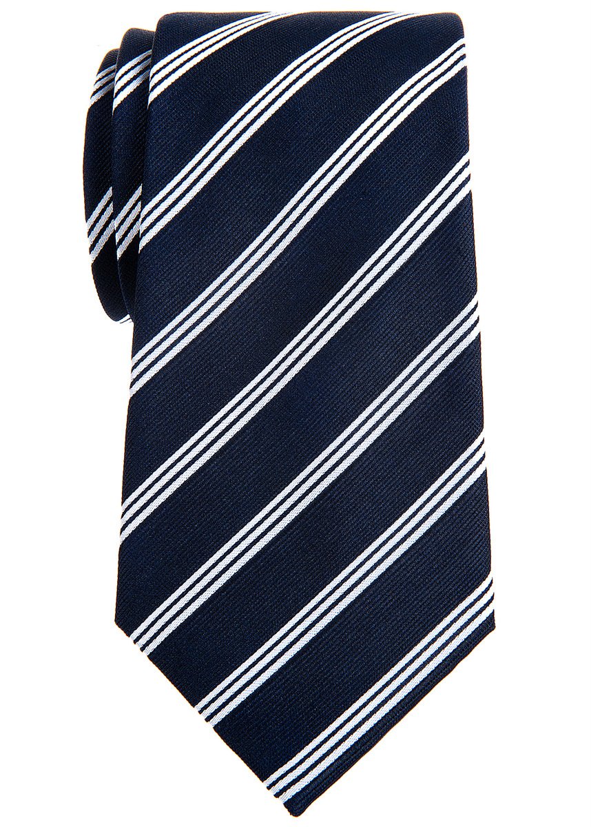 Retreez Classic Preppy Striped Woven Microfiber Men's Necktie - 3.15