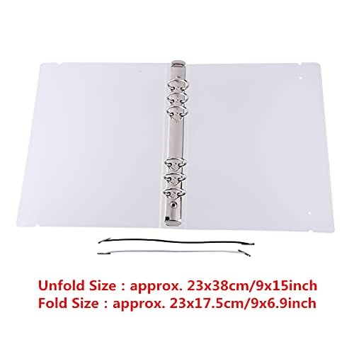 CYFUN DESIGN A5 6-Ring Binder with Snap Closure - Premium Storage Book Cover for 6-Hole Planner Pages, Refill Inserts & Die Storage - Perfect for Office, School & Home Organization