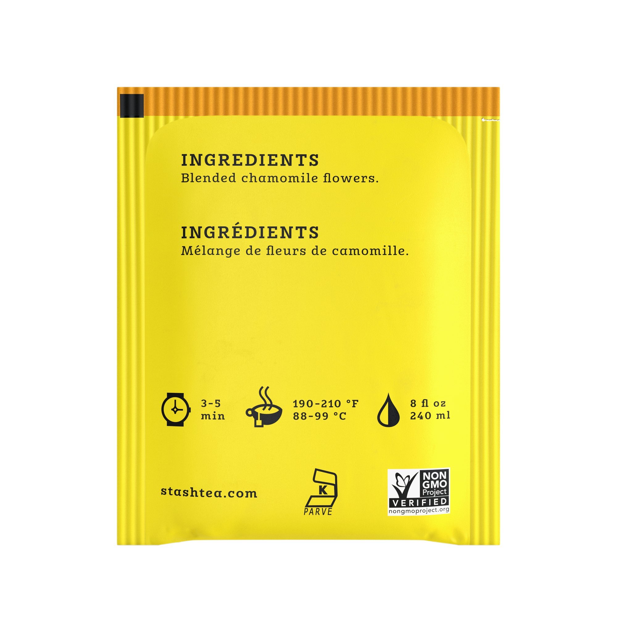 Organic Chamomile Herbal Tea Bags - Stash Tea 100 Count | Caffeine-Free Relaxation Tea for Stress Relief & Better Sleep | Perfect for Evening, Bedtime & Meditation