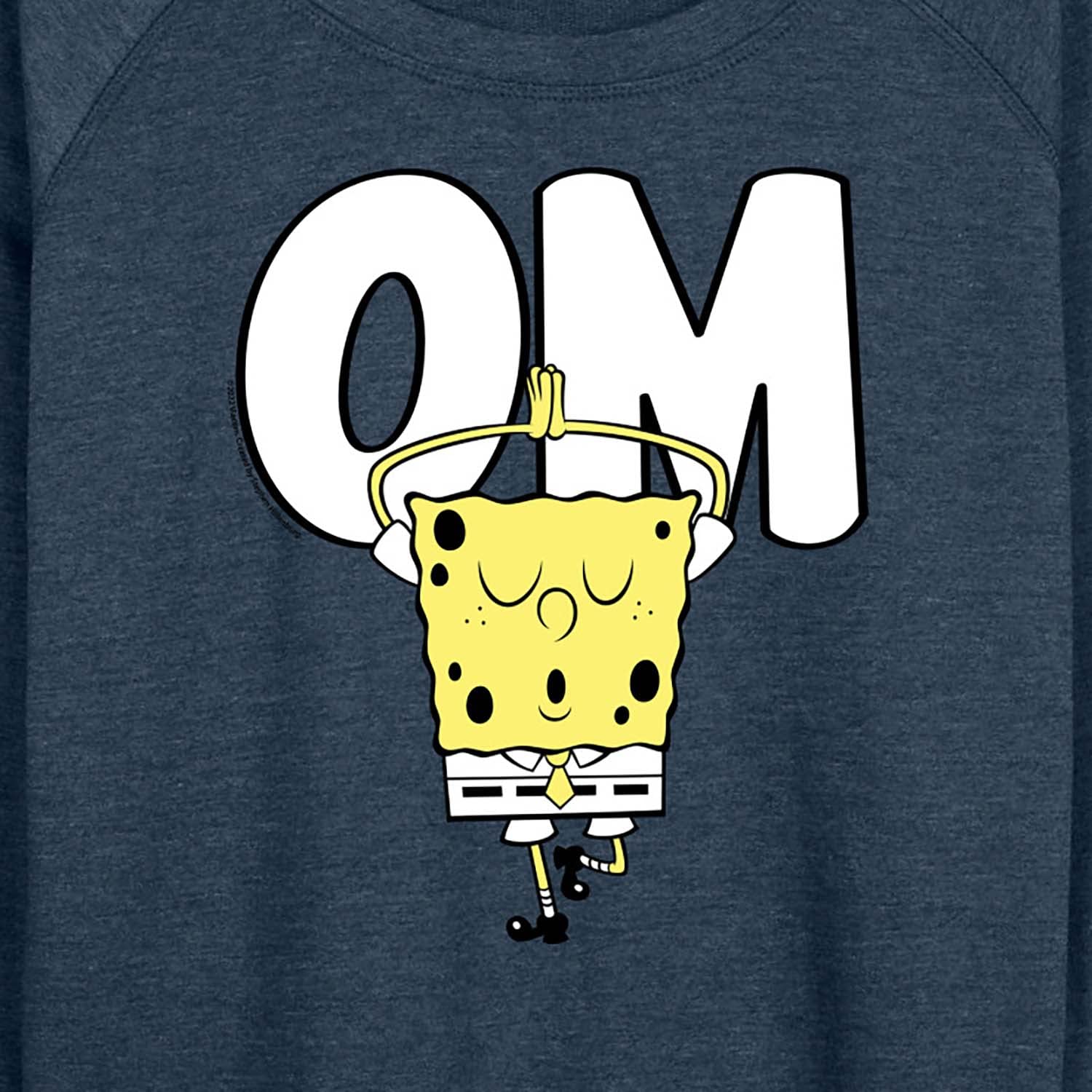 SpongeBob SquarePants Women's Lightweight French Terry Pullover Hoodie | Cartoon Yoga Graphic Sweatshirt | Lounge, Workout & Casual Wear