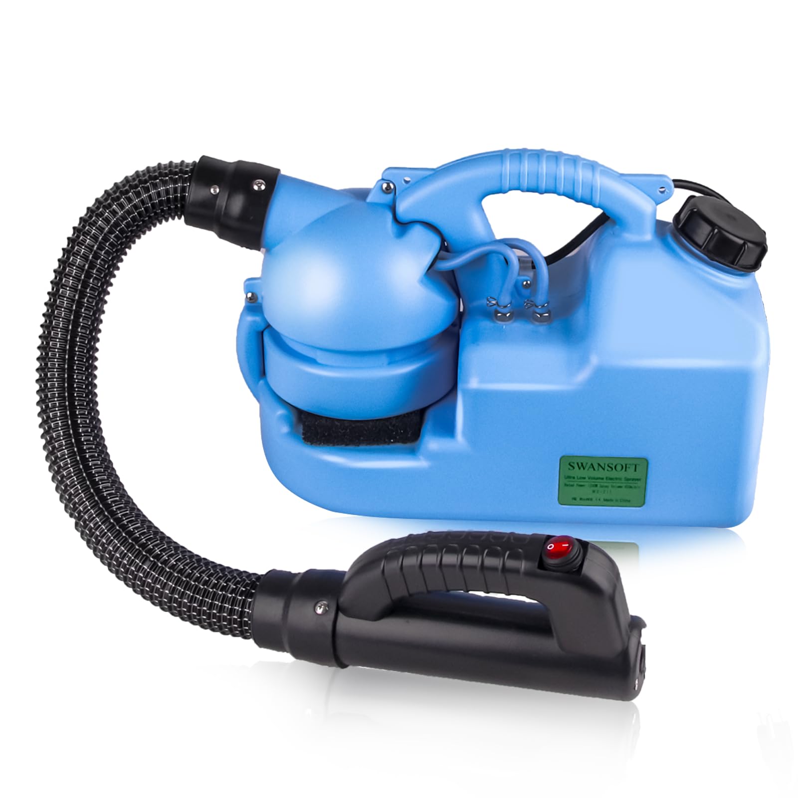 SWANSOFT 7L (1.85 Gallon) Electric ULV Fogger Machine - Portable Atomizer Sprayer for Home Indoor Use - Ideal for Disinfection, Pest Control & Humidifying