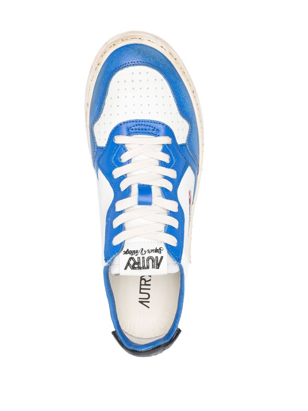 Autry Retro Sneakers for Men & Women - Classic Blue Leather Athletic Shoes for Casual Wear, Walking & Everyday Comfort