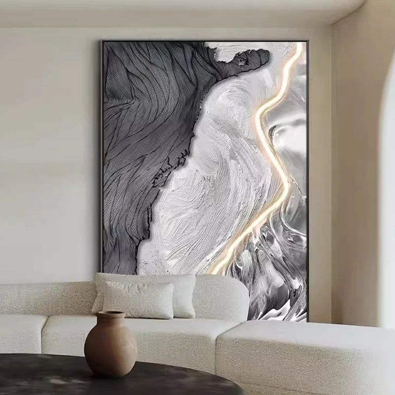 Abstract Art Wall Lamp - Modern LED Lighting for Living Room & Bedroom Decor | Energy-Efficient & Stylish Home Accent