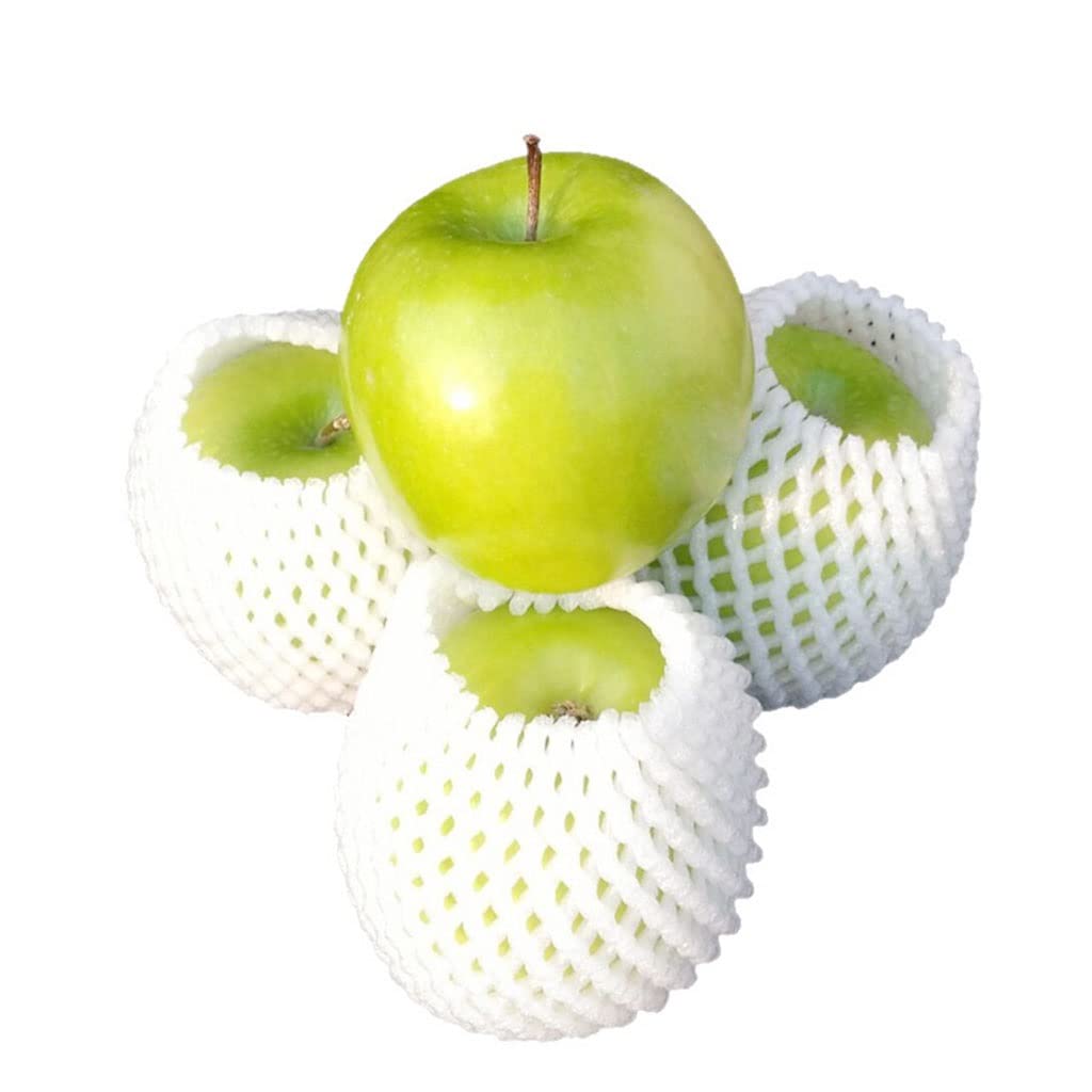 50PCS Foam Net Sleeves for Shockproof Protection - 17x7cm Bubble Wrap Cushioning for Wine Bottles, Fruits, Vegetables & Fragile Items - Ideal for Shipping, Packing & Transport Safety