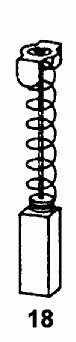 Premium Carbon Brushes 0406_Casals_M115 for Casals Grinder M115 - Replacement Set with Spring, Cable & Connector | Ideal for Power Tools Maintenance & Professional Grinding Work
