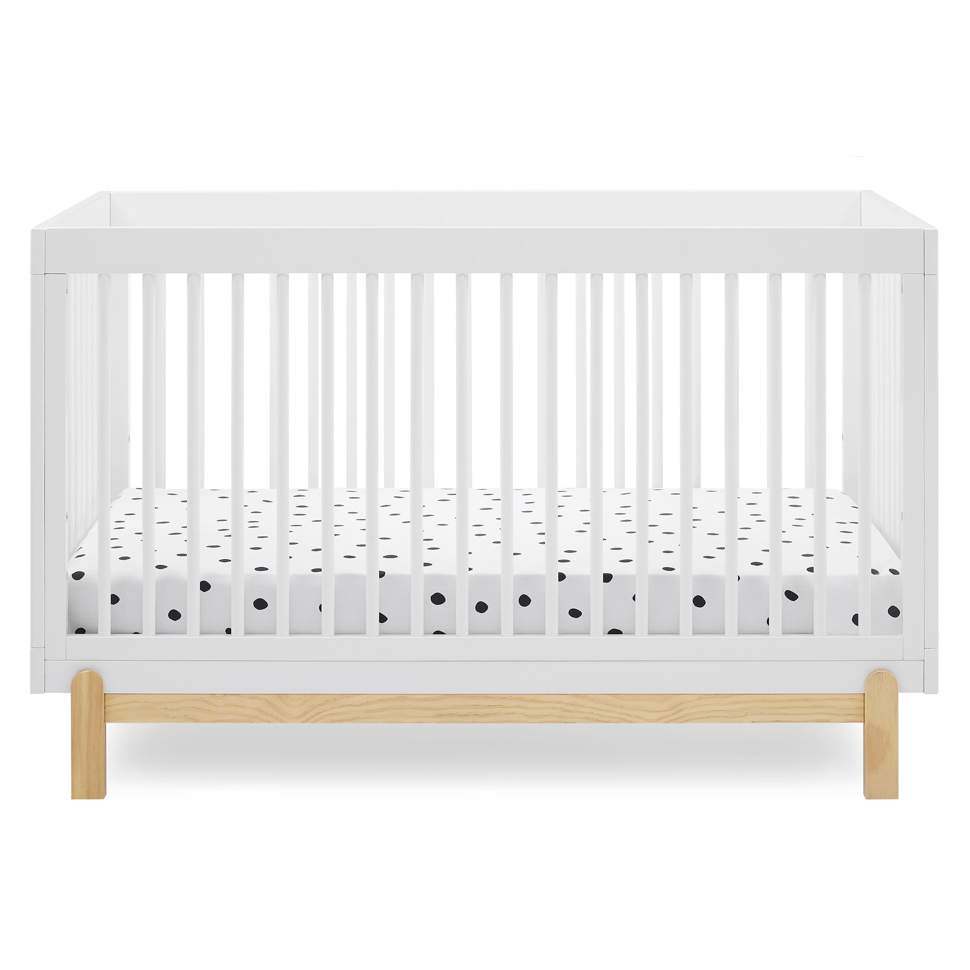 Poppy 4-in-1 Convertible Baby Crib - Toddler Bed, Daybed & Full-Size Bed - Safe Nursery Furniture for Newborns to Teens - Perfect for Bedrooms, Daycare & Guest Rooms