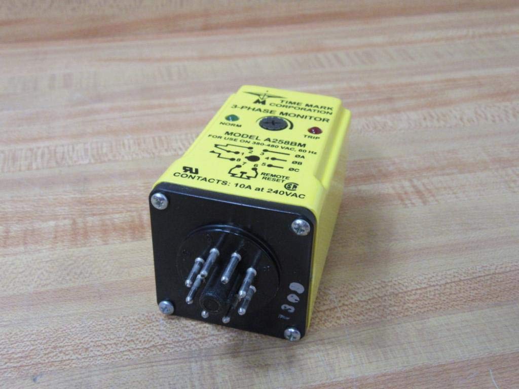 Corporation A258BM 3 Phase Voltage Monitoring Relay - Industrial Power Protection for Motors, Pumps & HVAC Systems