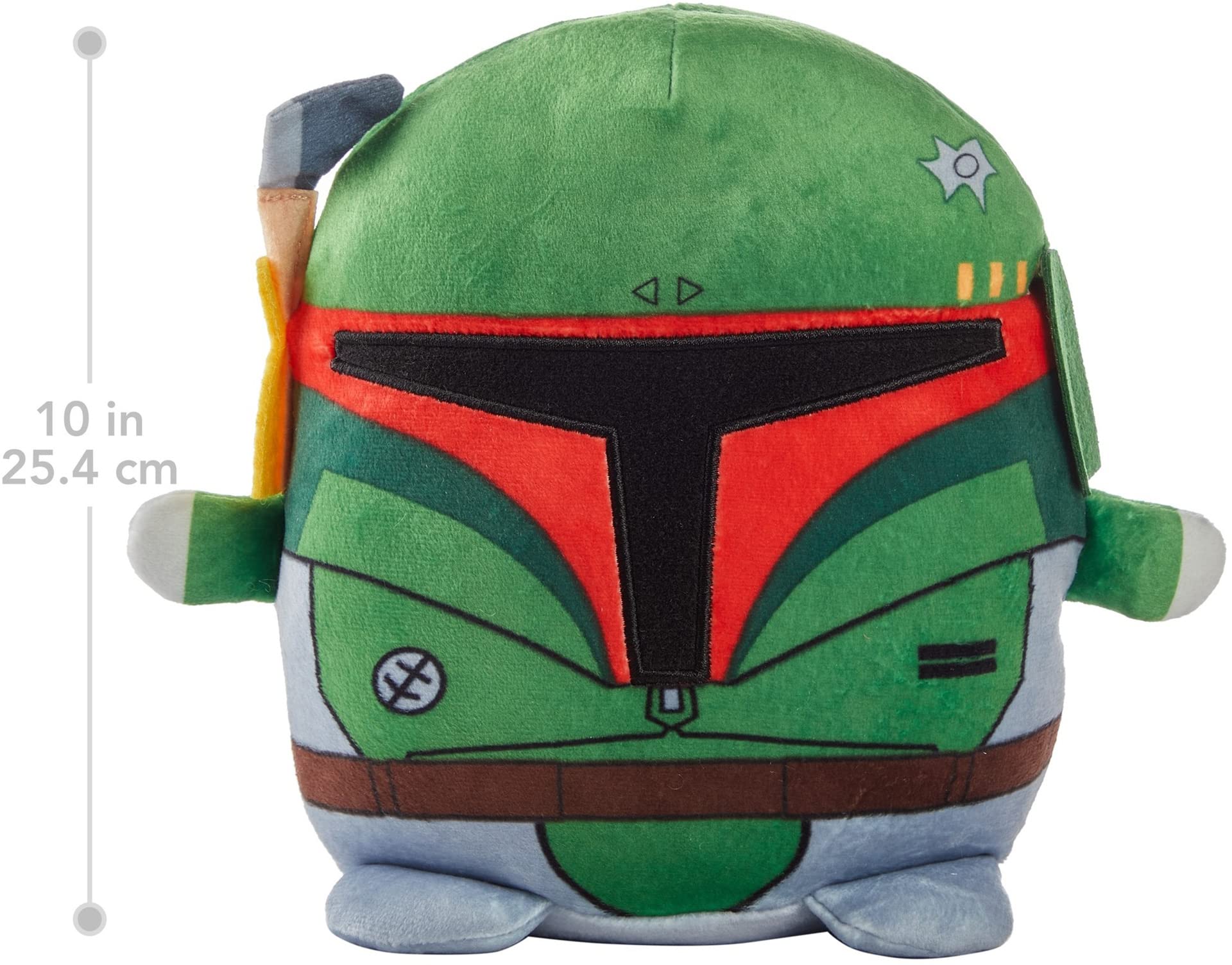 Star Wars Boba Fett 10-inch Plush Toy - Soft Cuddly Collectible Pillow Doll for Kids & Adults | Perfect Gift for Fans Ages 3+ | Great for Bedroom Decor, Movie Nights & Star Wars Collections