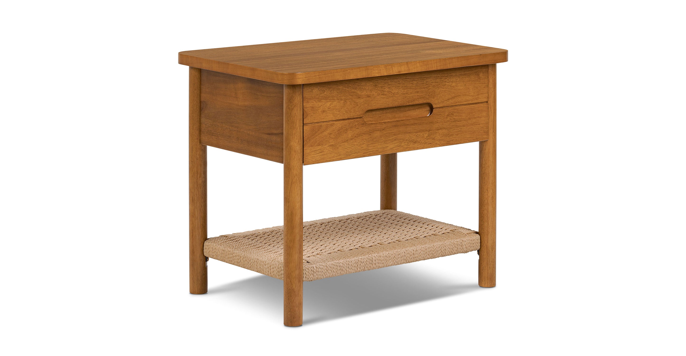 Modern Wooden Nightstand with Drawer - Stylish Bedside Table for Bedroom, Living Room, or Guest Room - Perfect for Storing Books, Lamps, and Bedroom Essentials