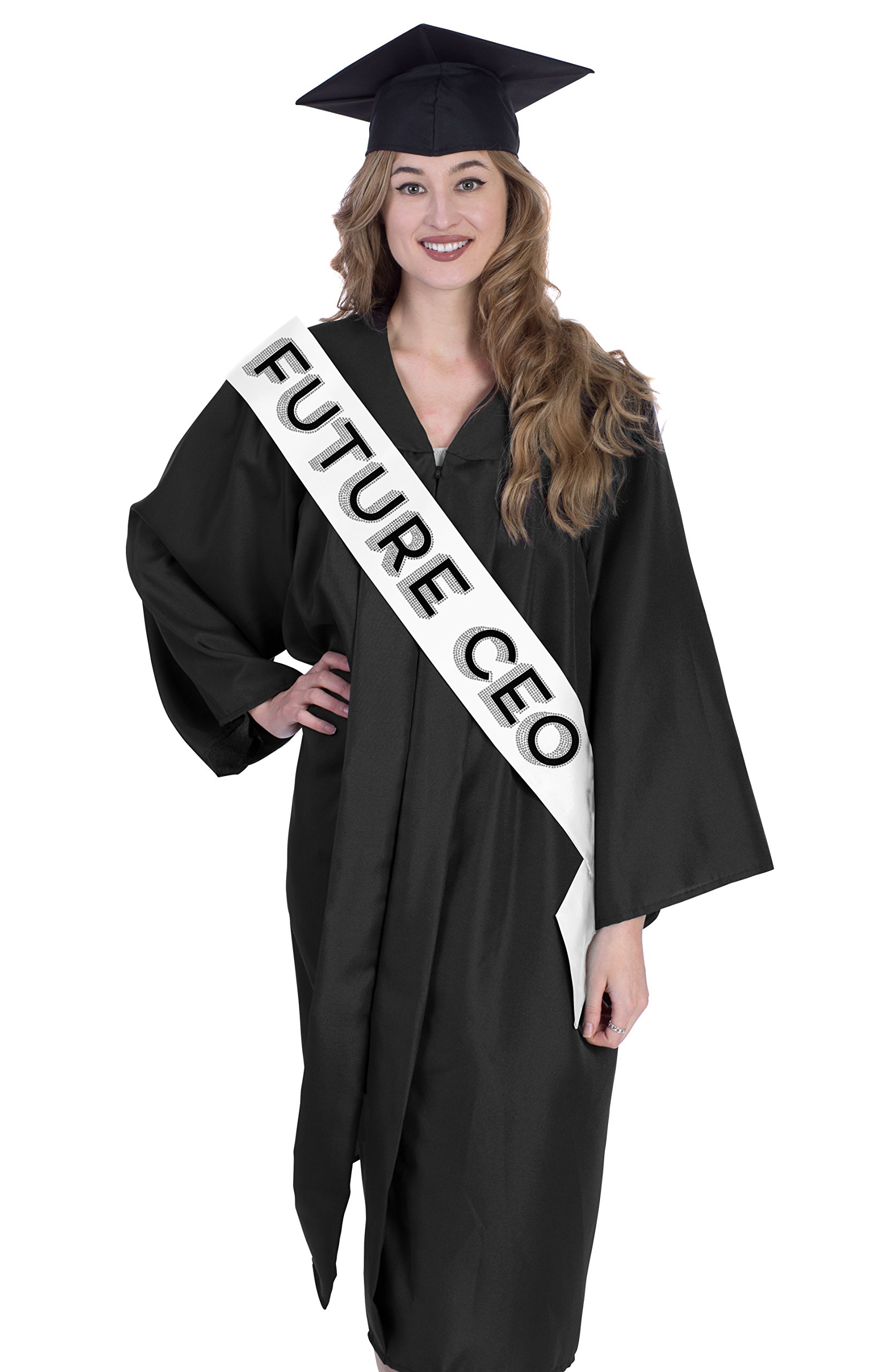Sparkling Rhinestone Graduation Sash - Class of 2020 High School & College Graduation Gift, Decorations & Accessories - Perfect for Commencement Ceremonies, Photo Shoots & Graduation Parties