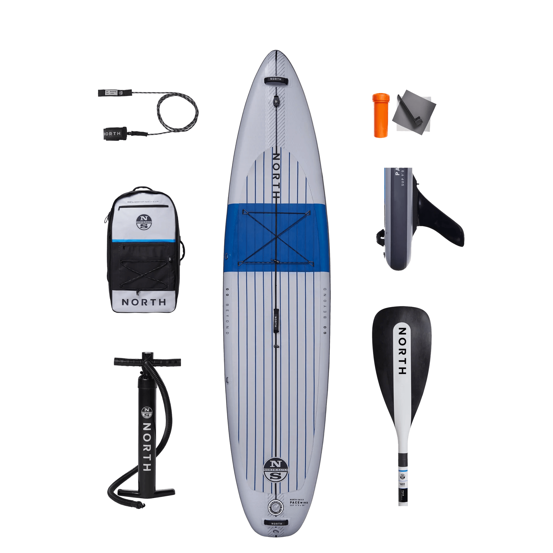 North Face Wind SUP Inflatable Stand Up Paddle Board Package 11' x 30